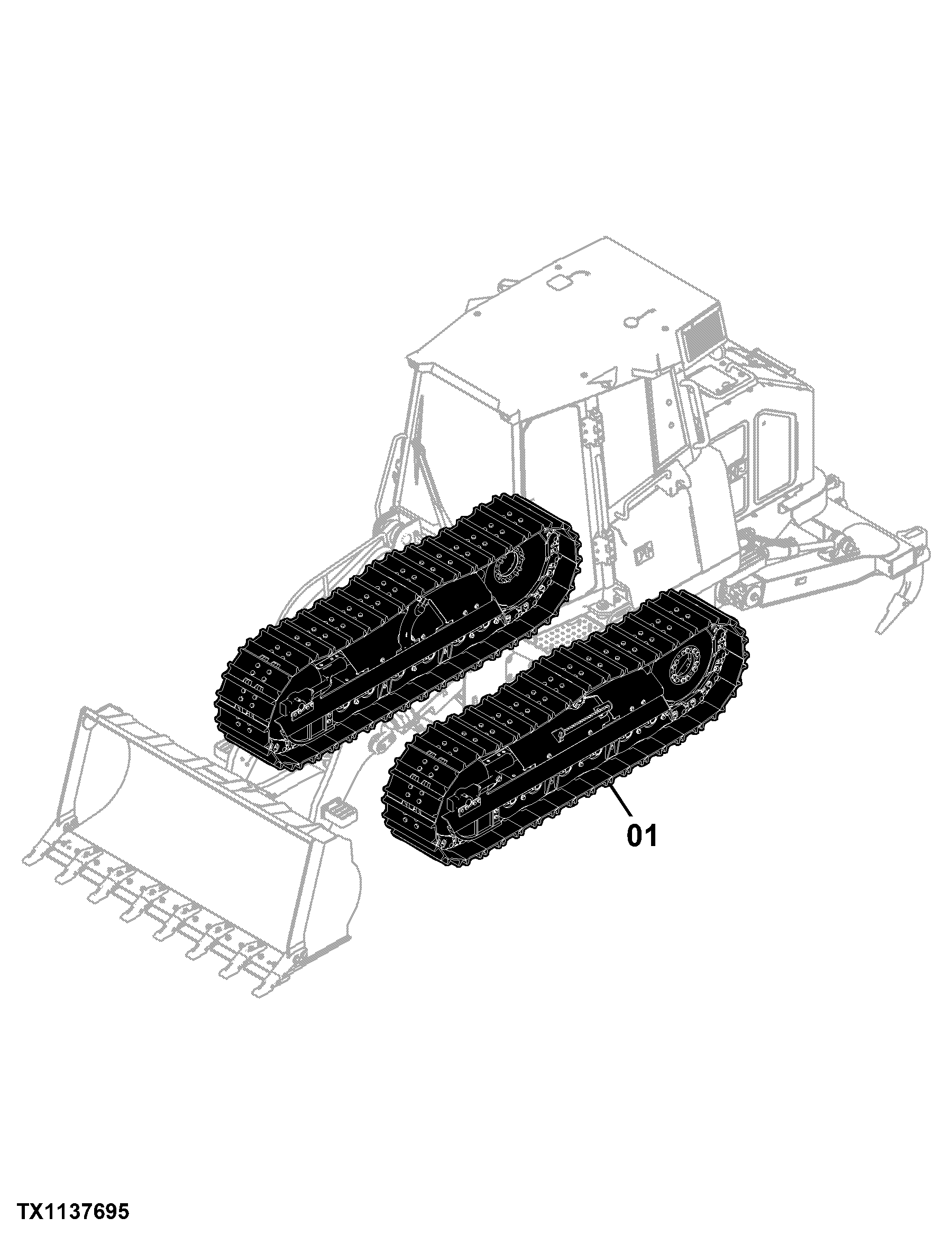 605K Crawler Loader (PIN: 1T0605KX_ _E237629- )