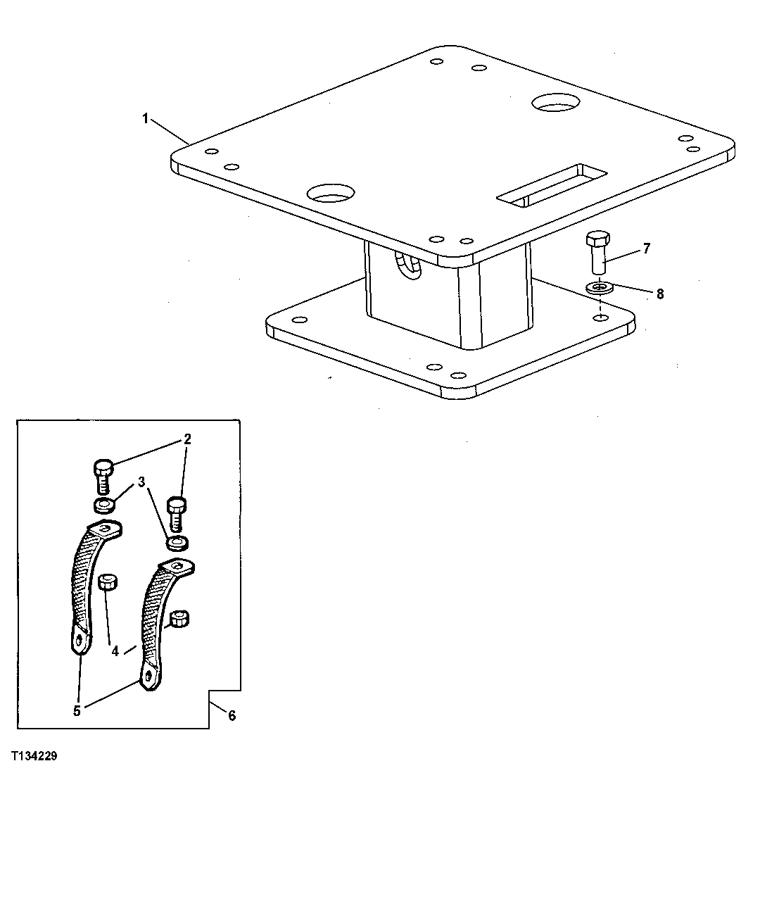 Seat Base And Tether Belt (W/ Non Suspended Seat)