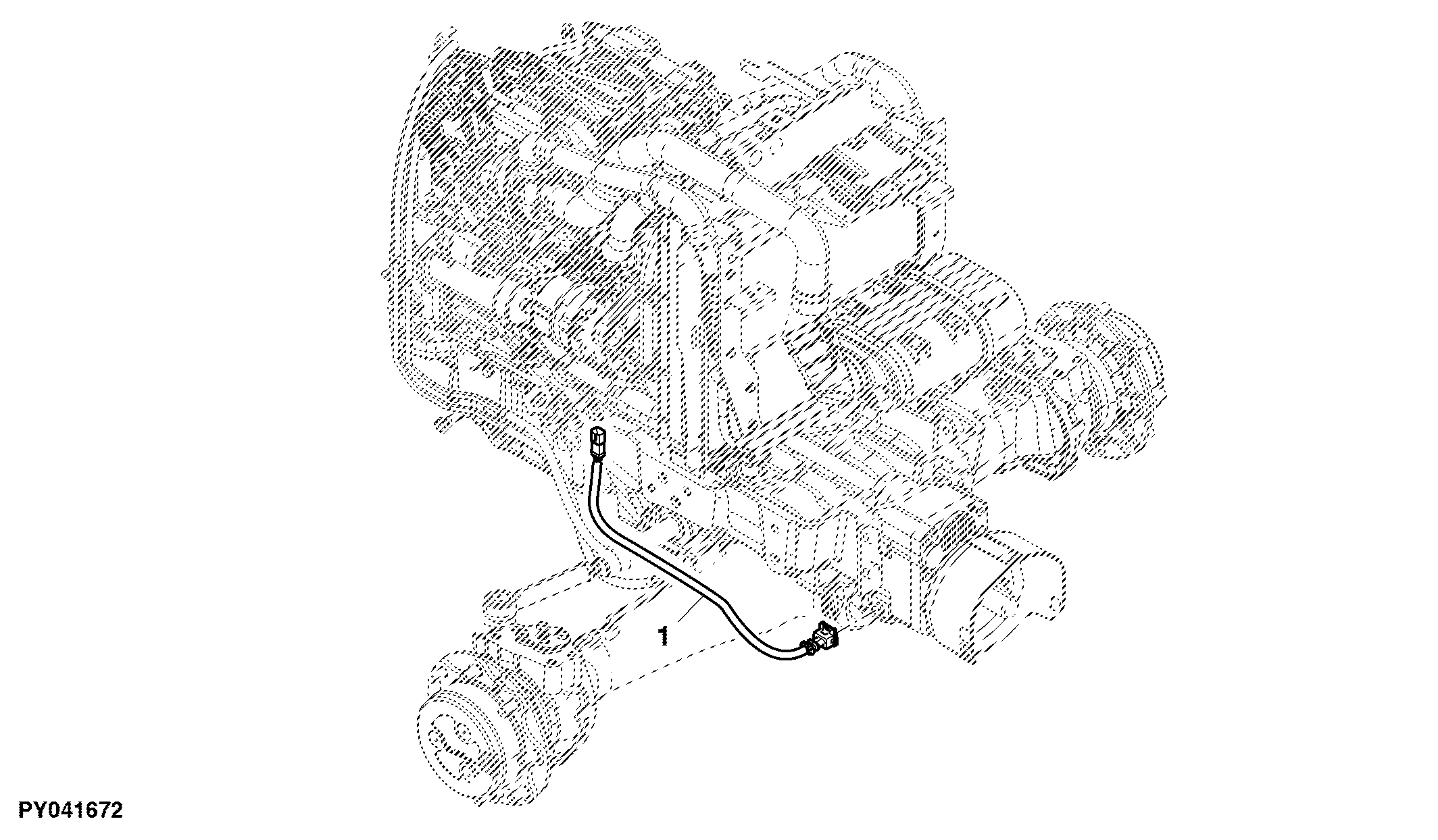 Wiring Harness, Front PTO / EH Valve