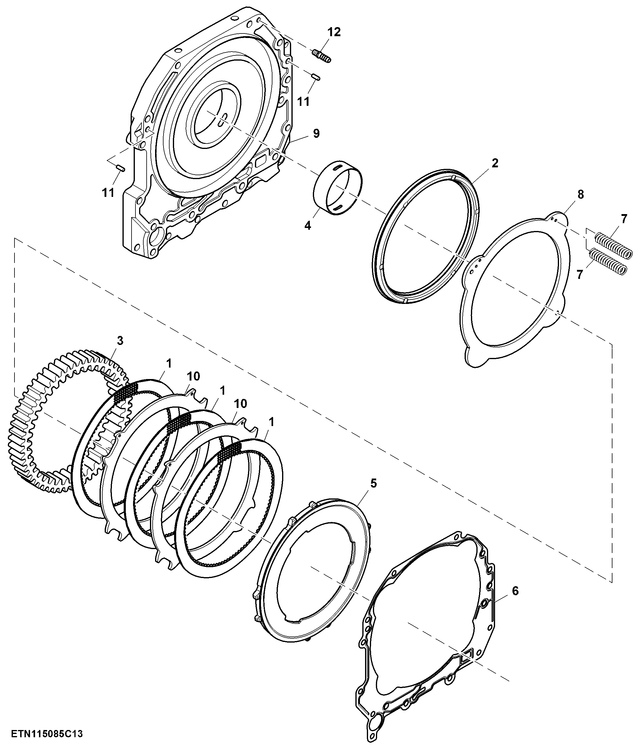 Housing, Reverse Brake, CommandQuad™ Transmission