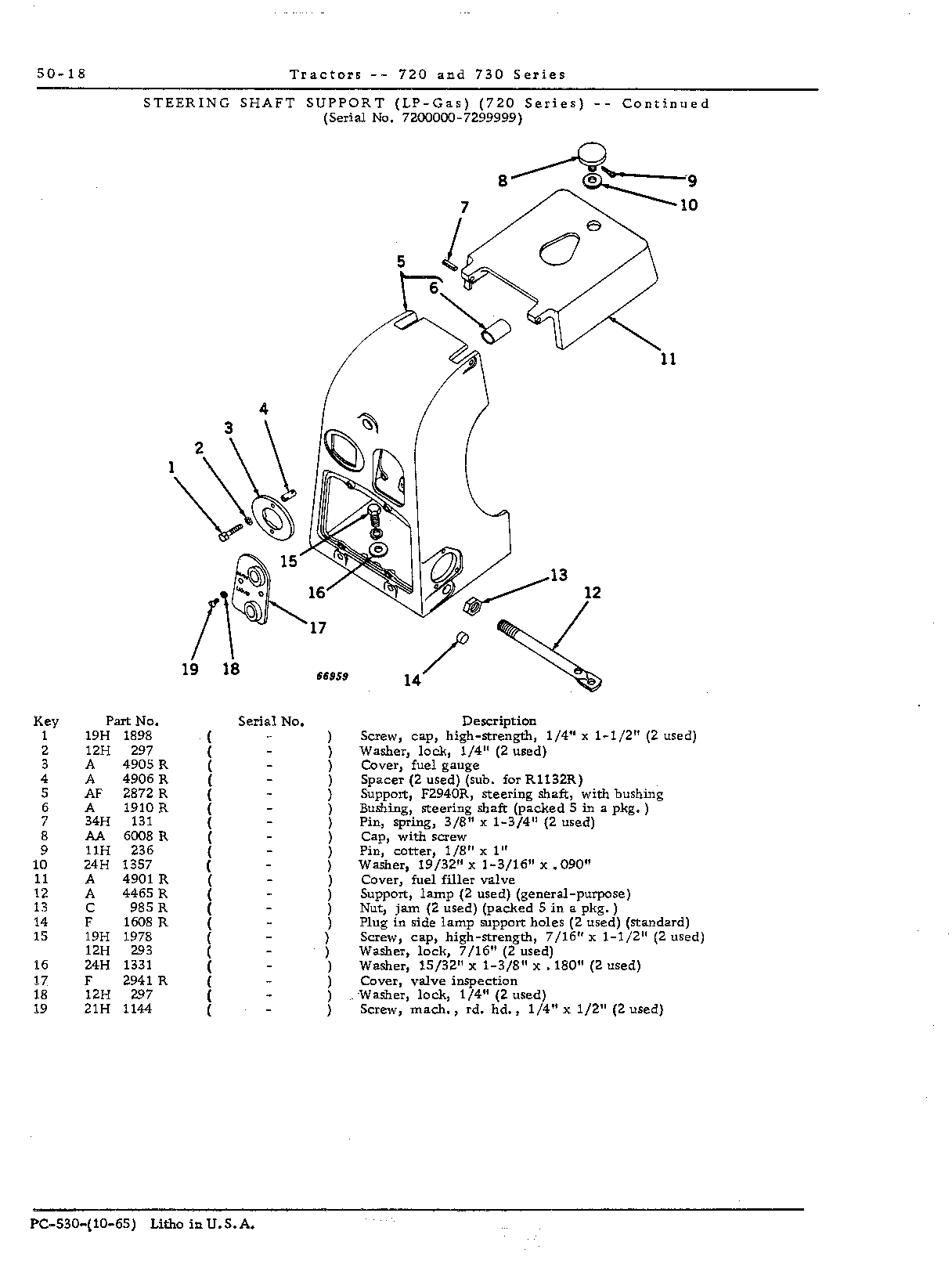 Steering shaft support (LP-gas)