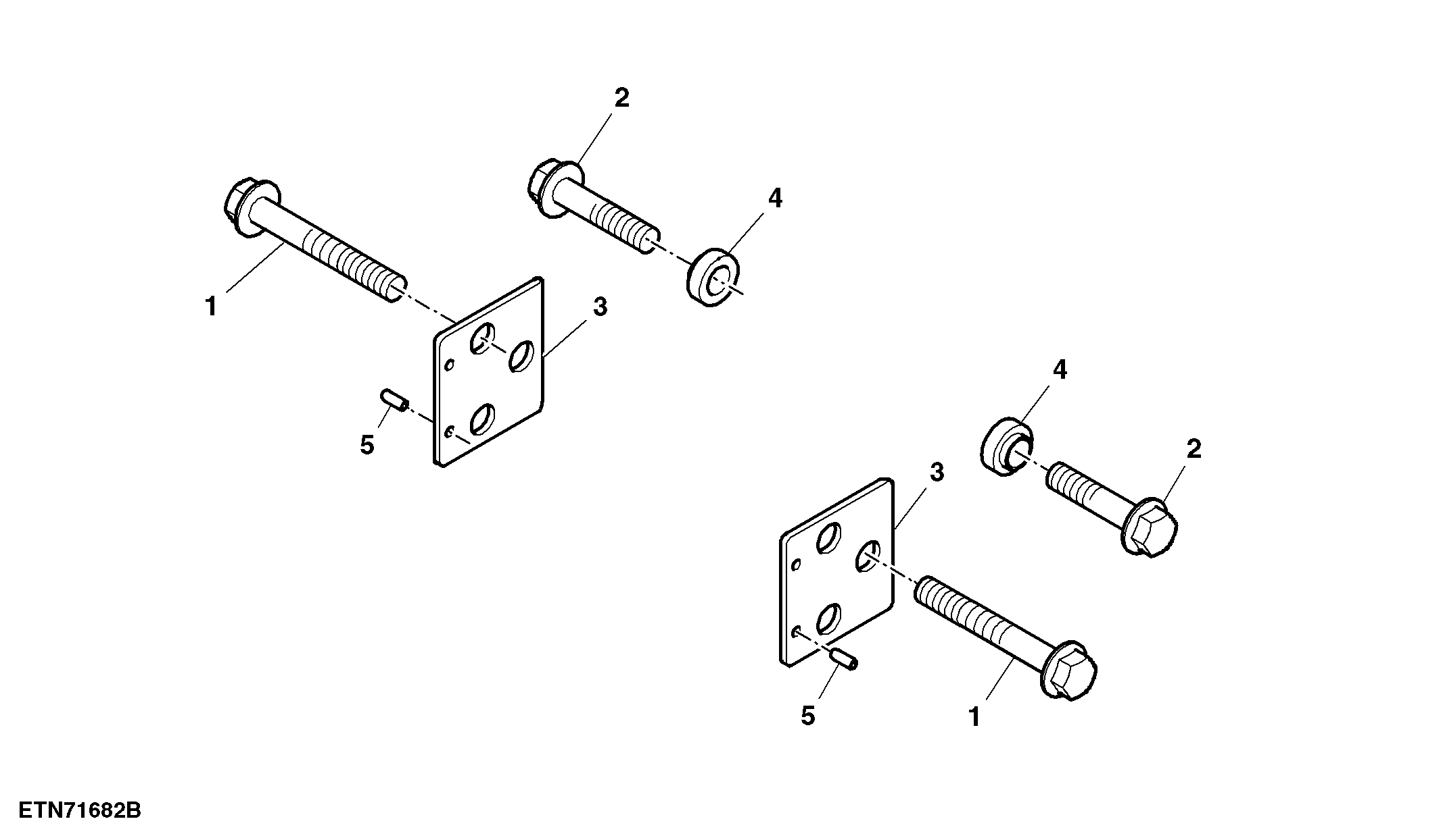 Mounting Parts, Front Hitch, W/ Chain Holder, W/ Front PTO
