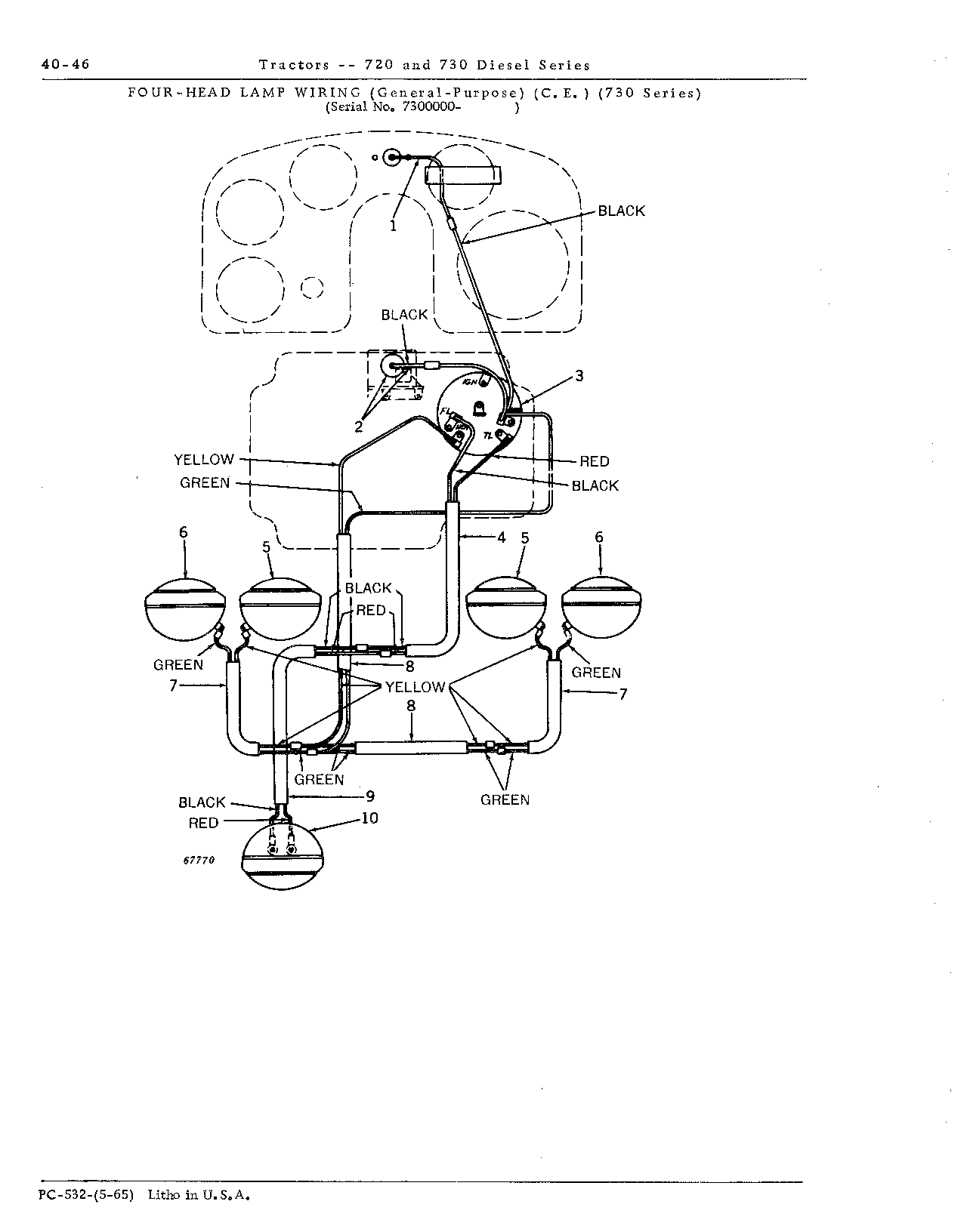 Head lamp wiring (Continued)
