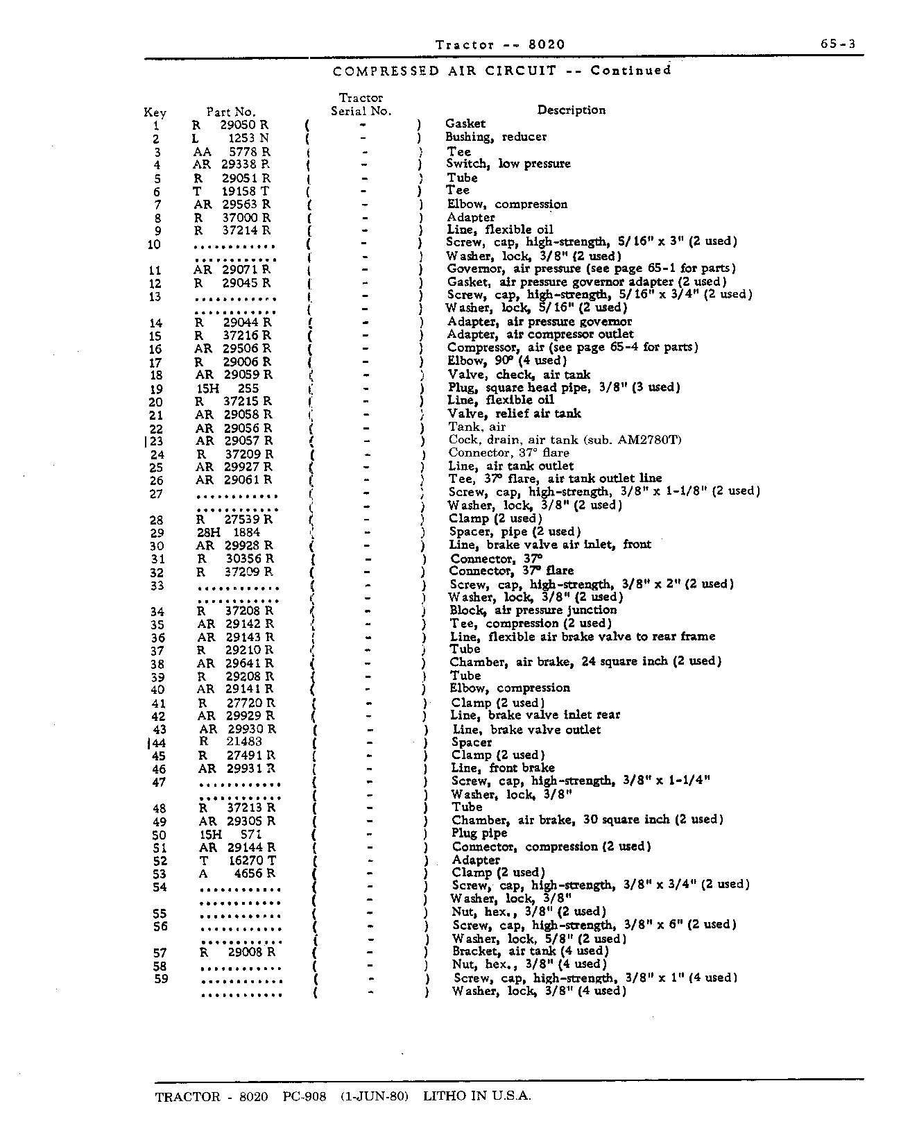 Section 65-Compressed Air System (Continued)
