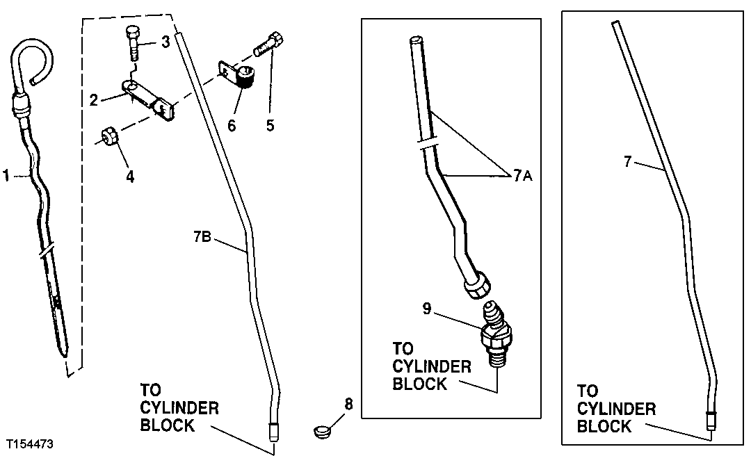 ENGINE OIL DIPSTICK (ESN -804732) ( - 804732)