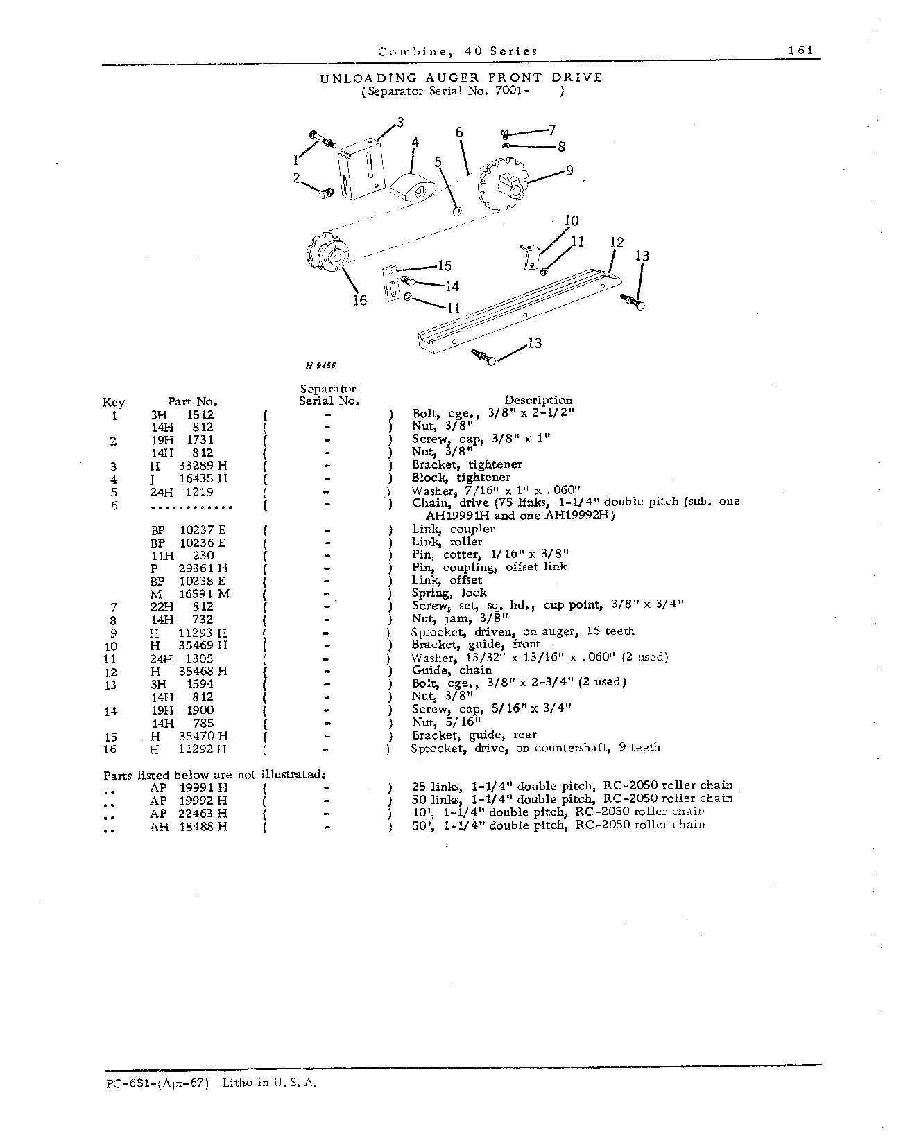 Drive Belts, Chains, and Tighteners (Continued)