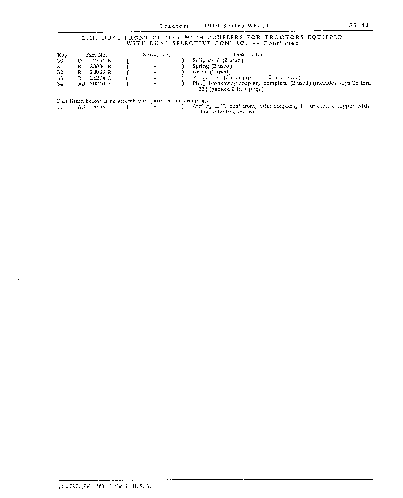 Selective control valve outlets (Continued)
