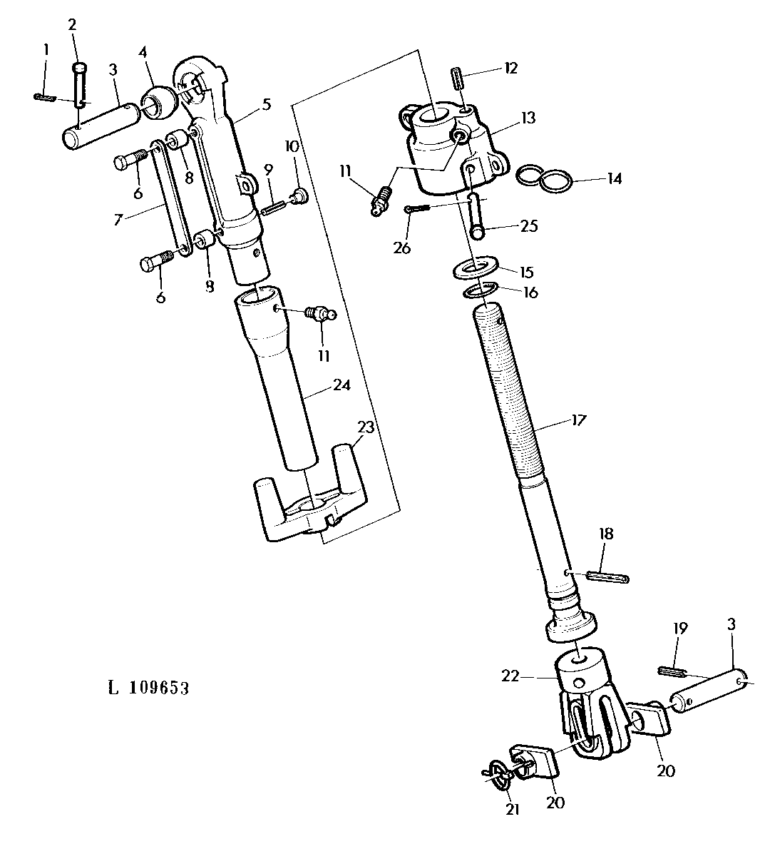 THREE POINT HITCH LIFT, LEFT-HAND (WITH INCREASED LIFTING CAPACITY)