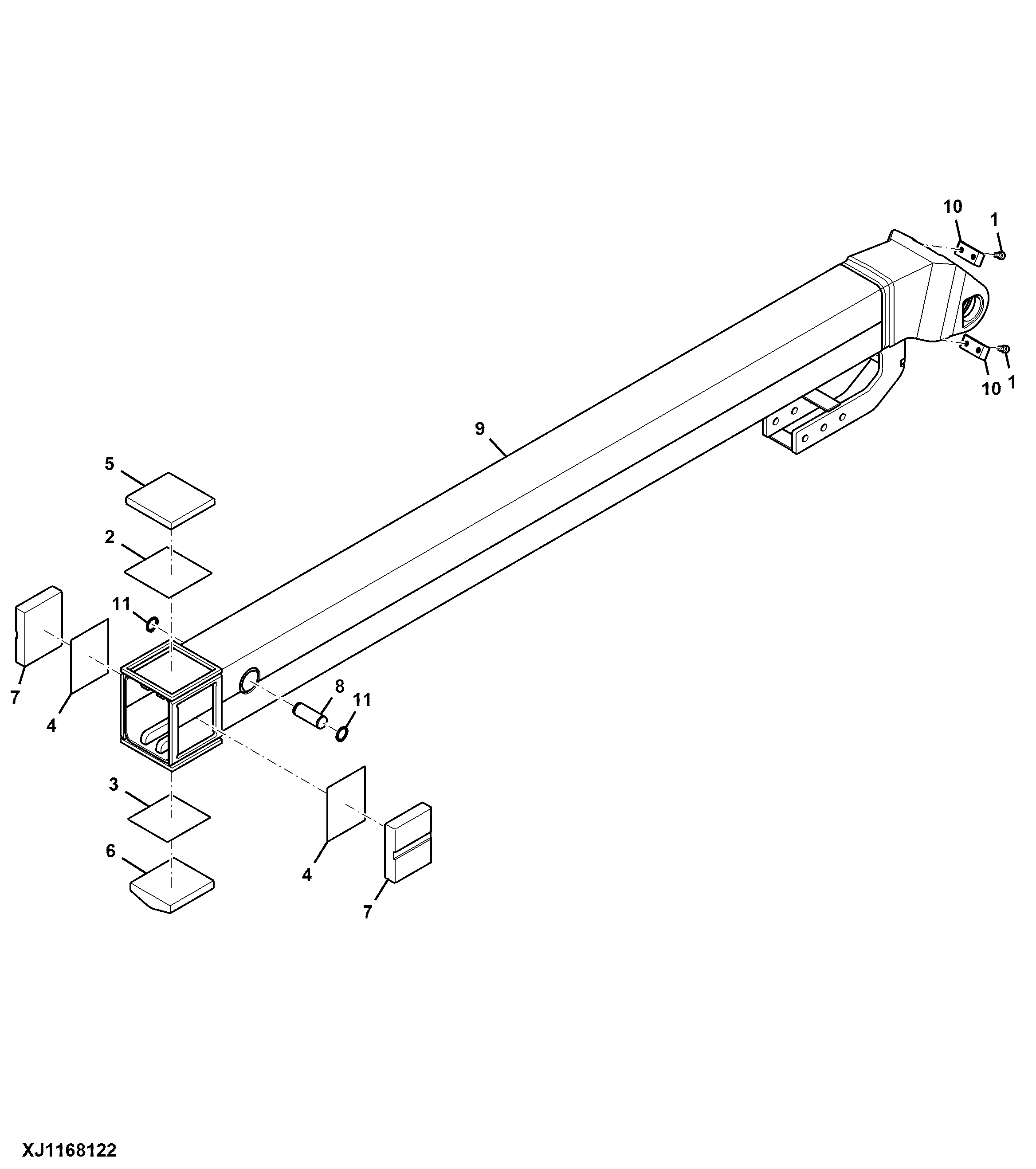 Boom Extension, Double Brake, CH610 / CH610 IBC