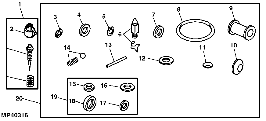 CARBURETOR REPAIR KIT (REPLACEMENT) (ENGINE MARKED 3037771147E1)