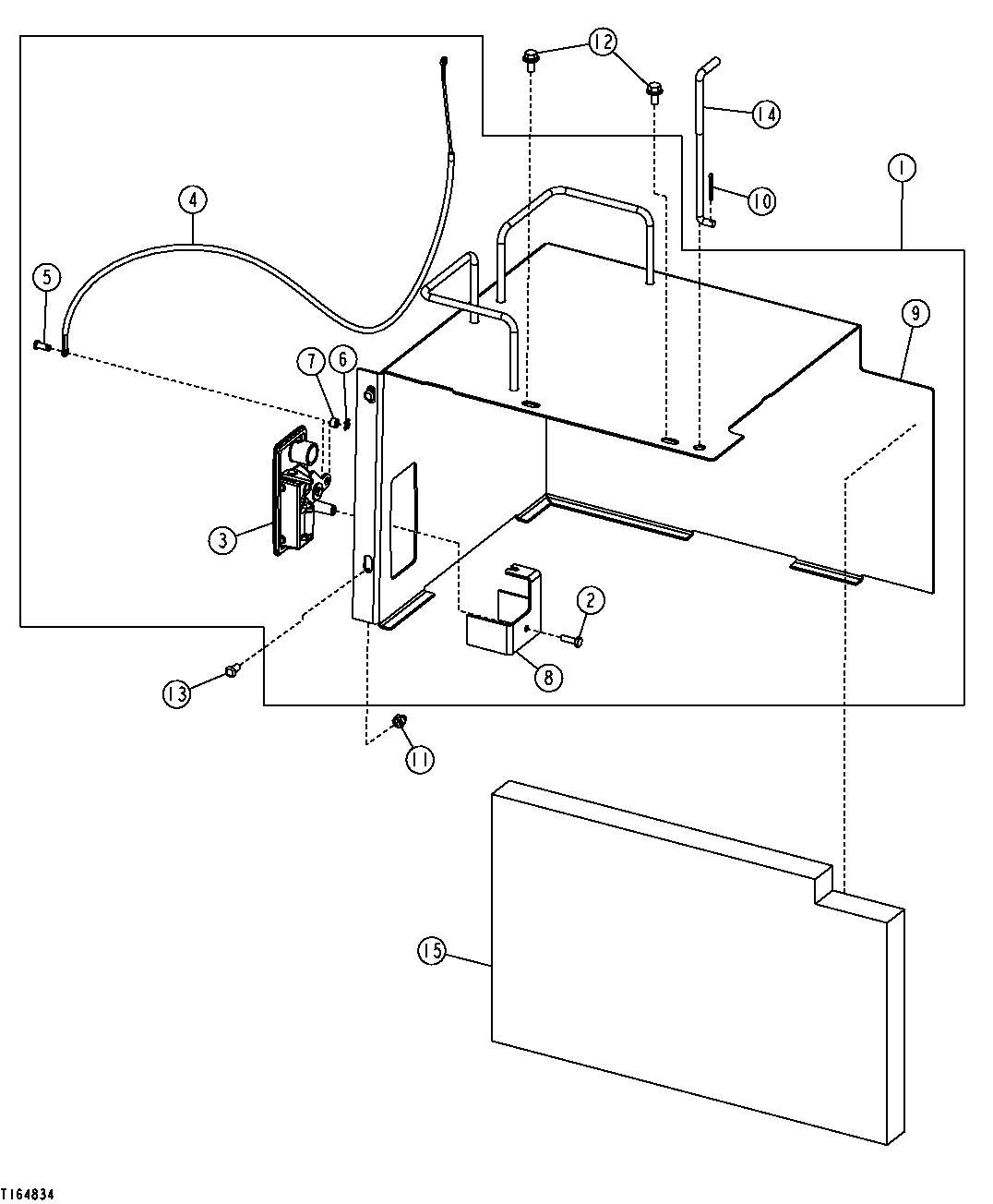 CAB DOOR OPEN HOLD LATCH AND HVAC COVER KIT