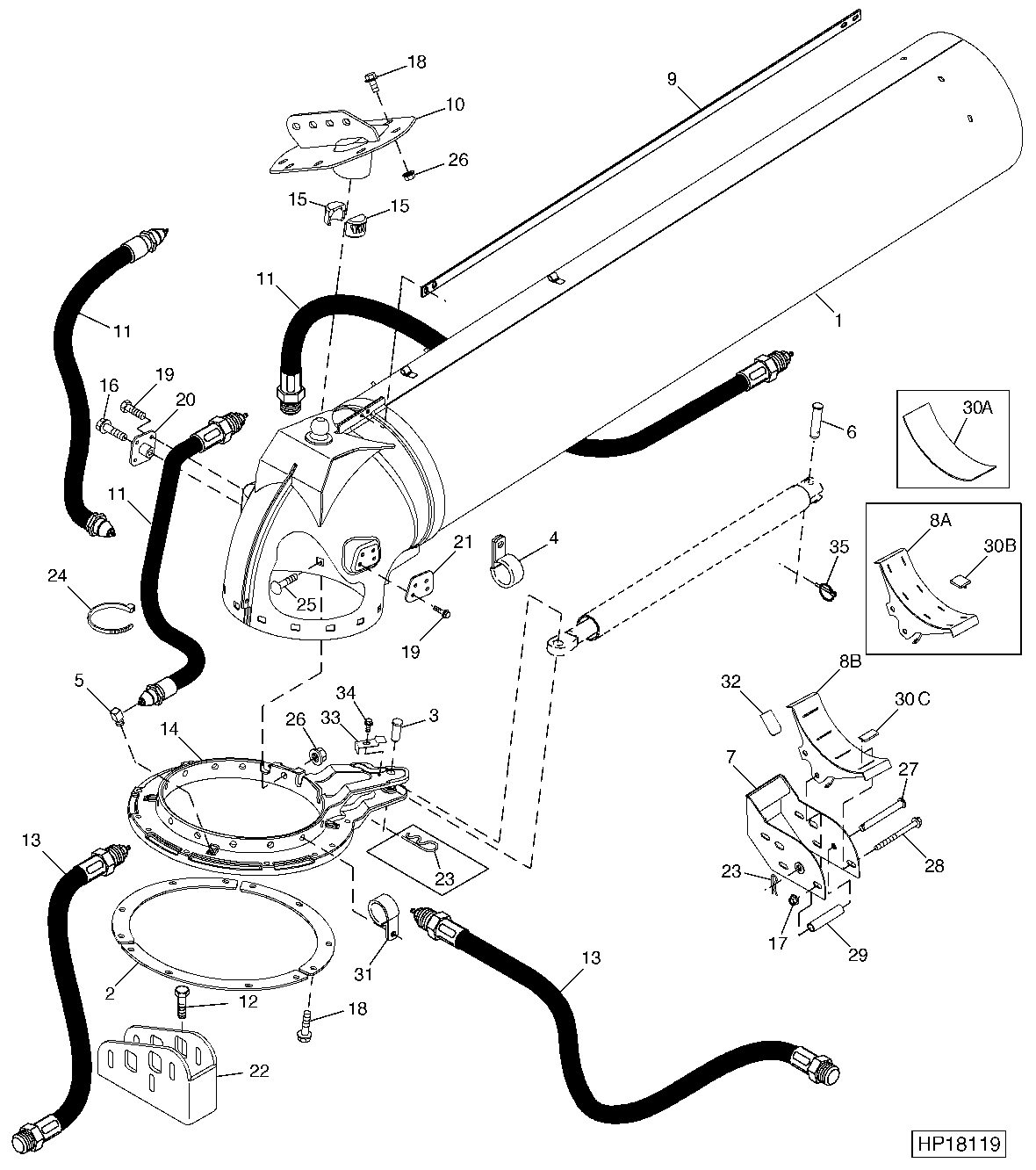 Horizontal Unloading Auger Swivel ( - 720688)