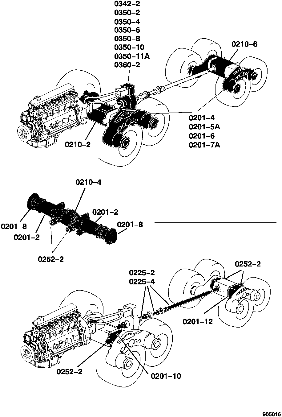 2 Axles, Differentials & Suspension Systems 1410D T3