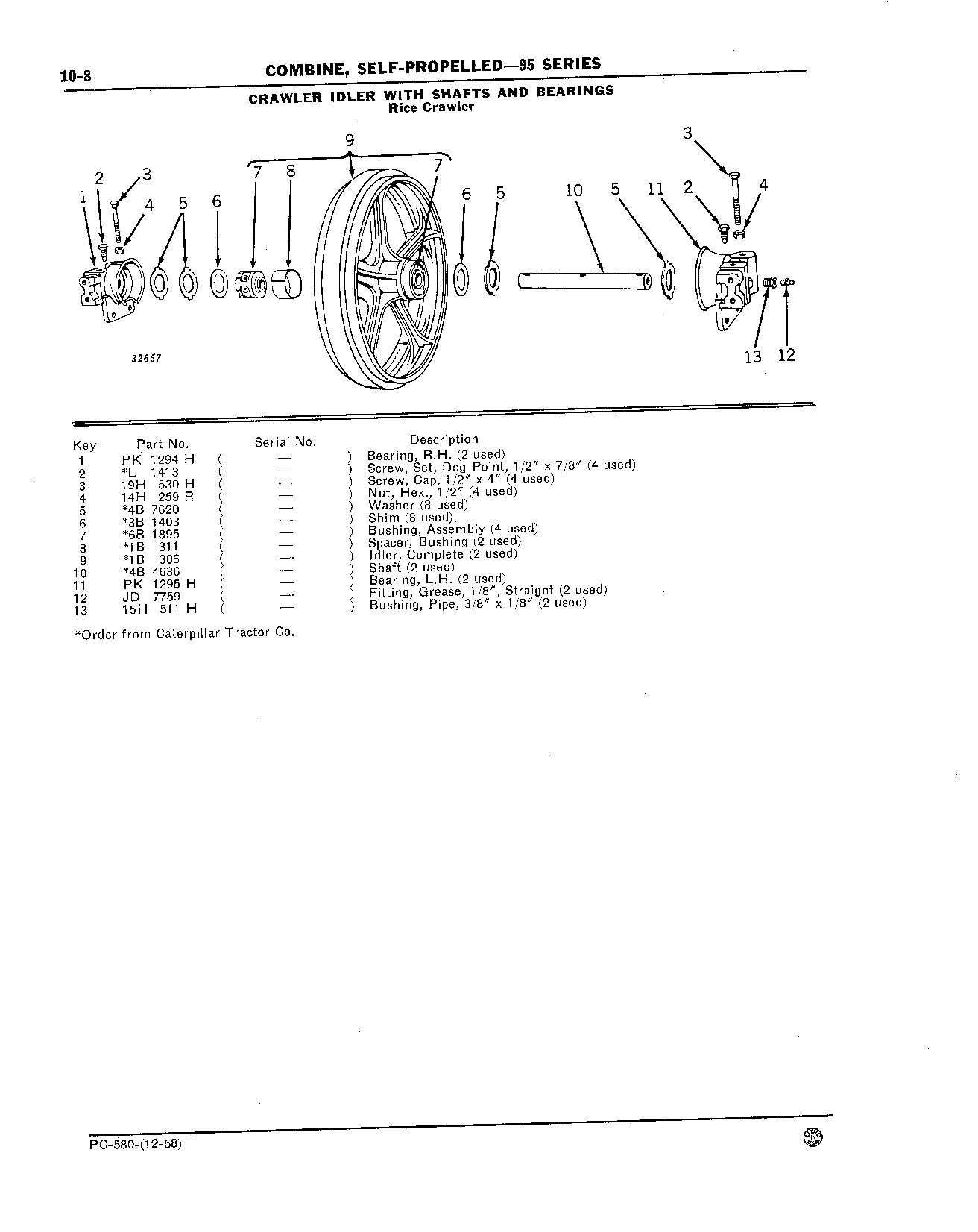 Main Wheels and Track (Continued)