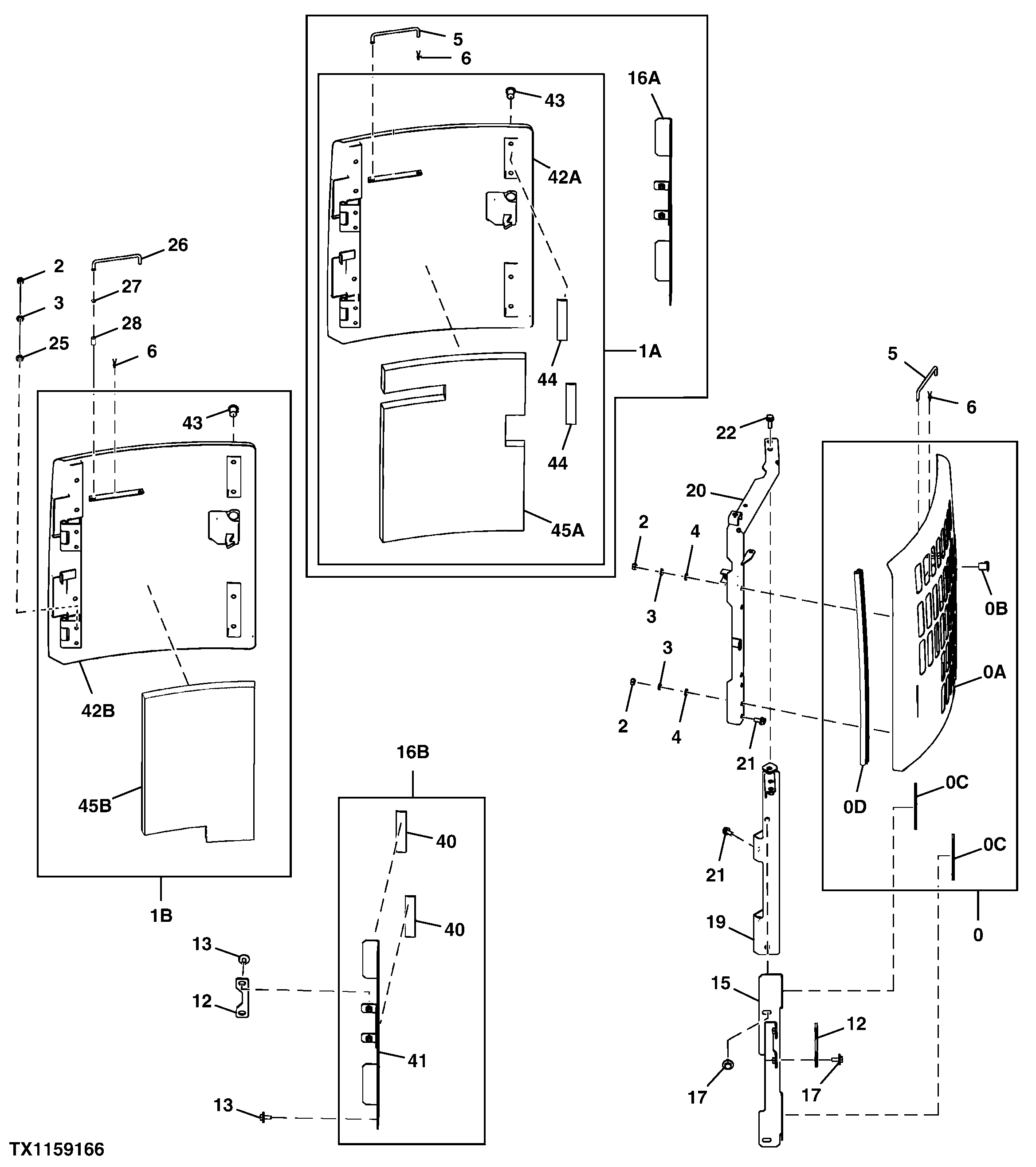 Cooling and Hydraulic Pump Compartment Doors