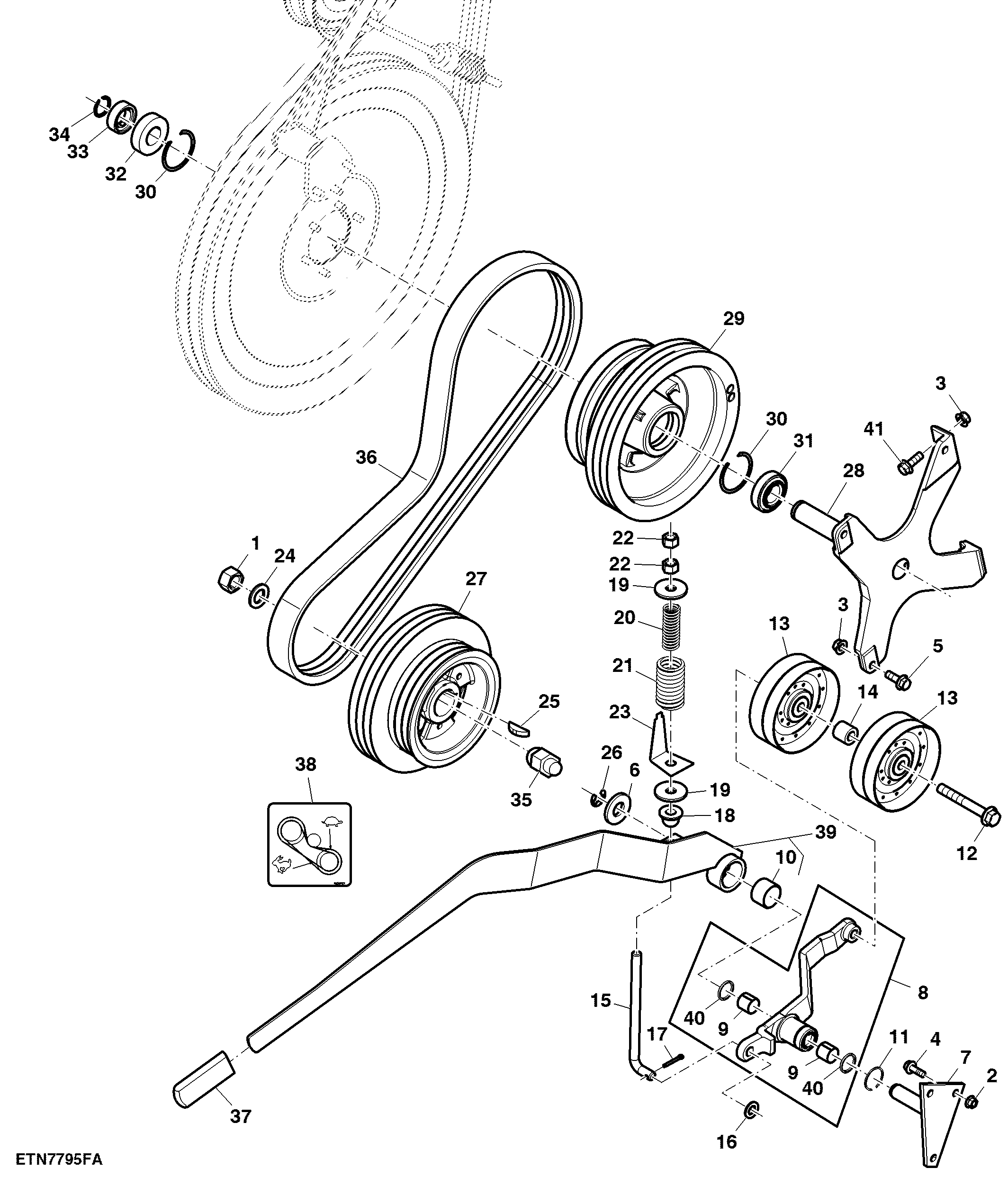 Feed Accelerator Stone Trap Drive, Slow Speed