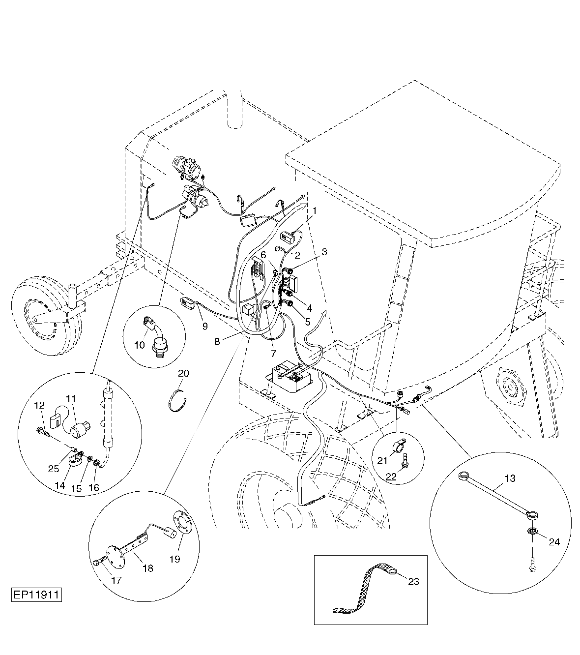WIRING HARNESS (RIGHT SIDE) (MAIN TRACTION) - CONTINUED