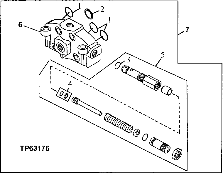 CONTROL VALVE END, INLET SECTION (SN -596699)