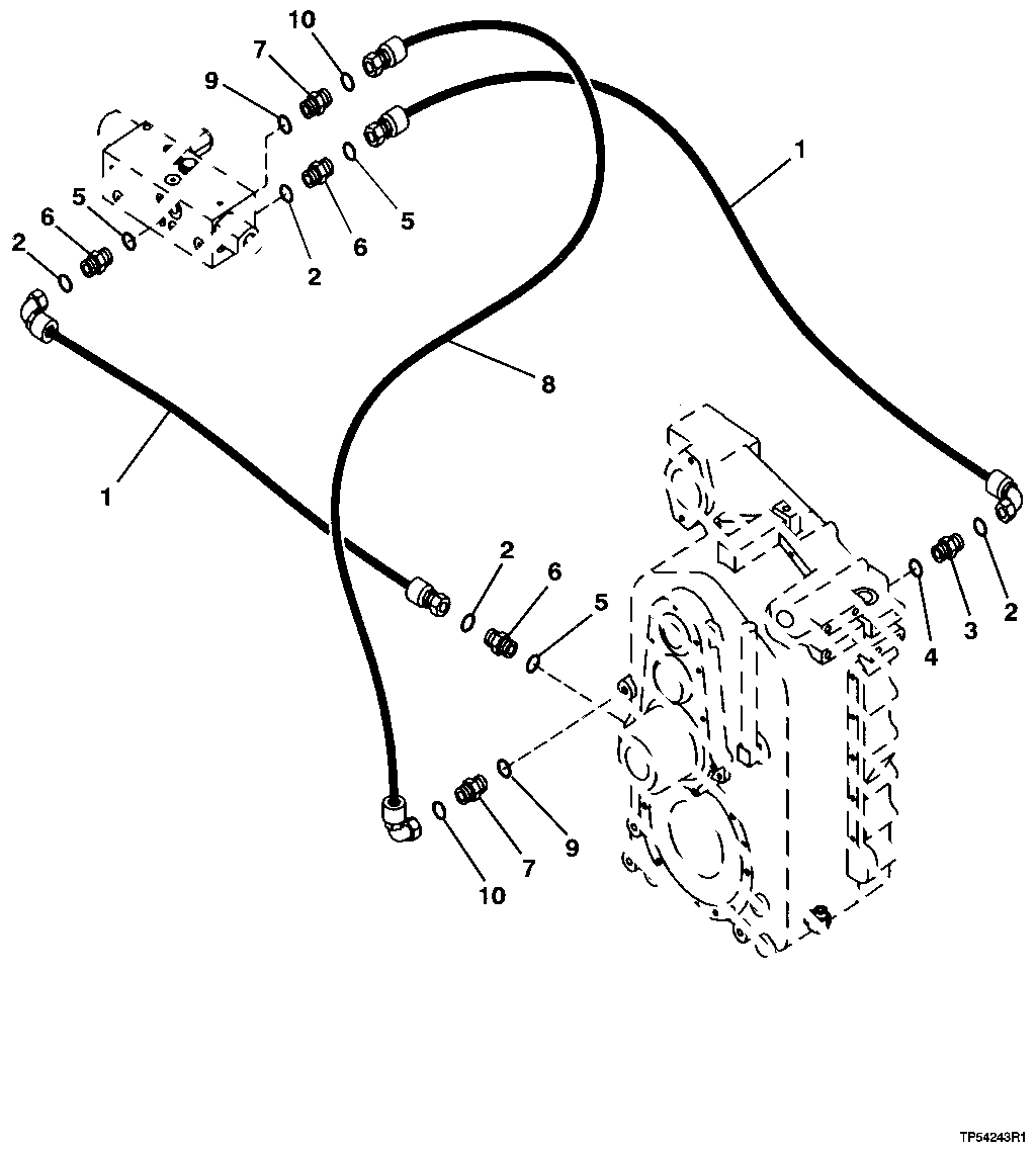 TRANSMISSION AND PARK BRAKE VALVE HYDRAULICS