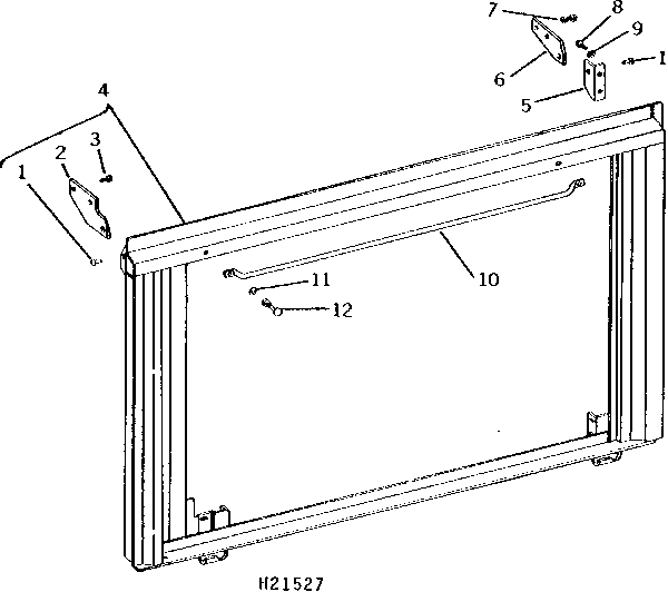ENGINE COMPARTMENT MIDDLE DOOR FRAME (4287 - 101300)