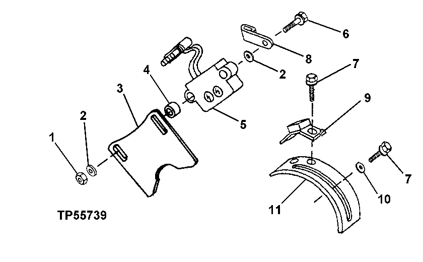 BOOM KICKOUT BRACKETS AND SWITCH (XXXXXX - )