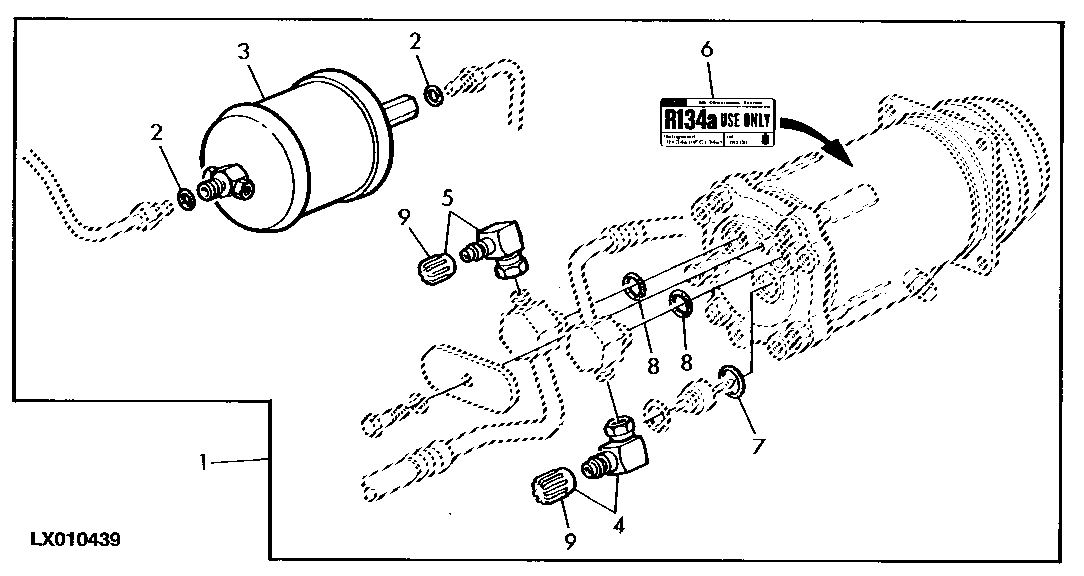 CONVERSION KIT-AIR CONDITIONING FROM R12 TO R134A (SG2)