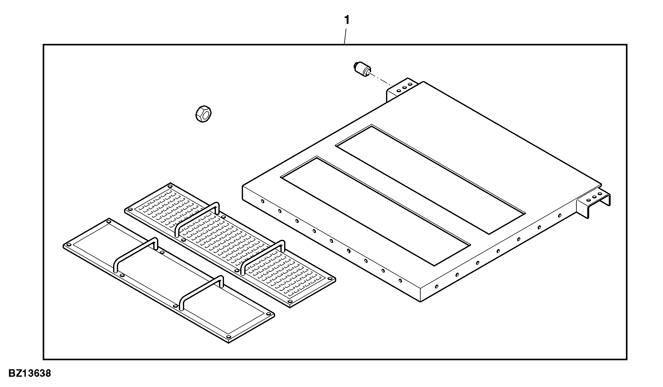 Attachment, Perforated Feeder House Bottom Plate