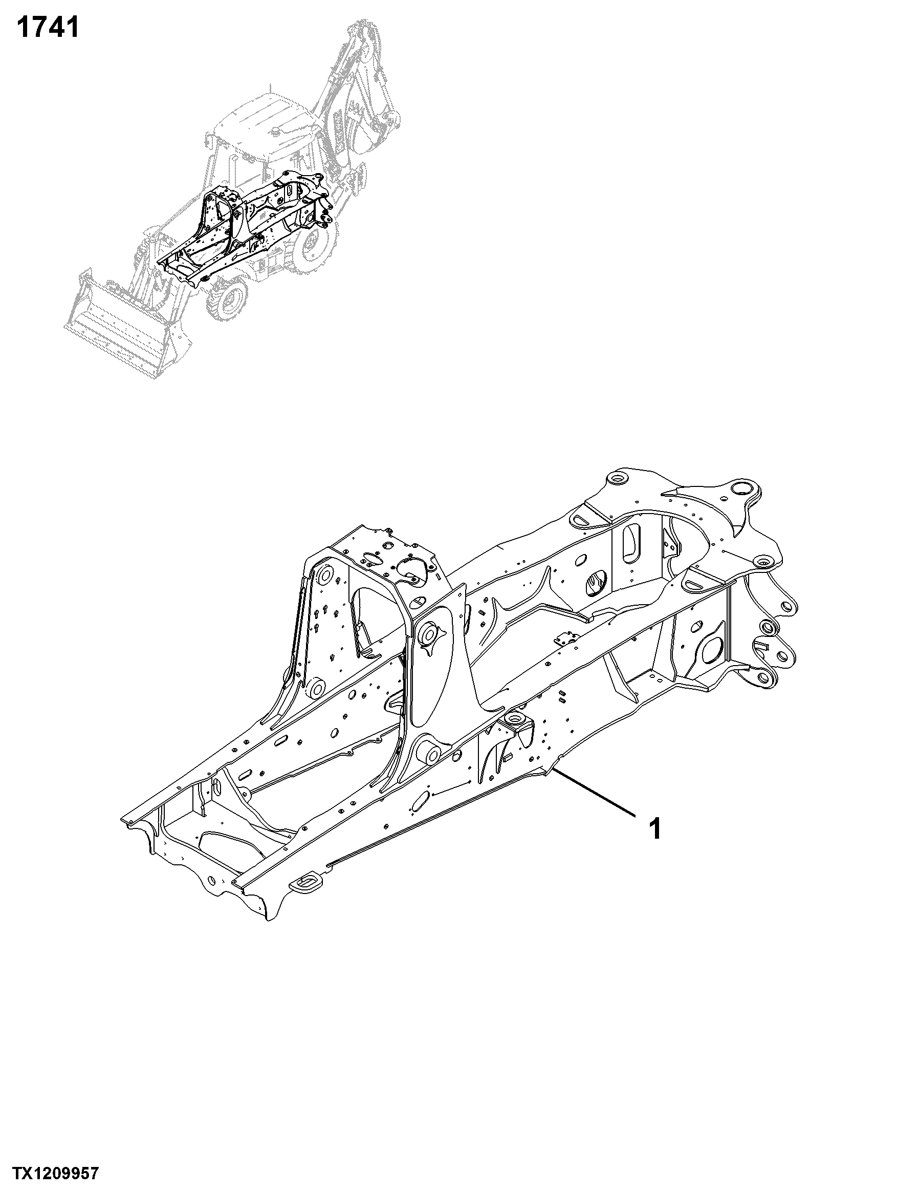 1741 Engine or Main Frame
