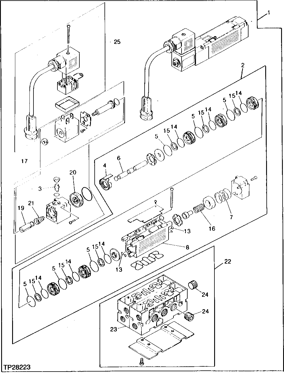 PARK BRAKE AND TRANSMISSION SHIFT CONTROL SOLENOID VALVES