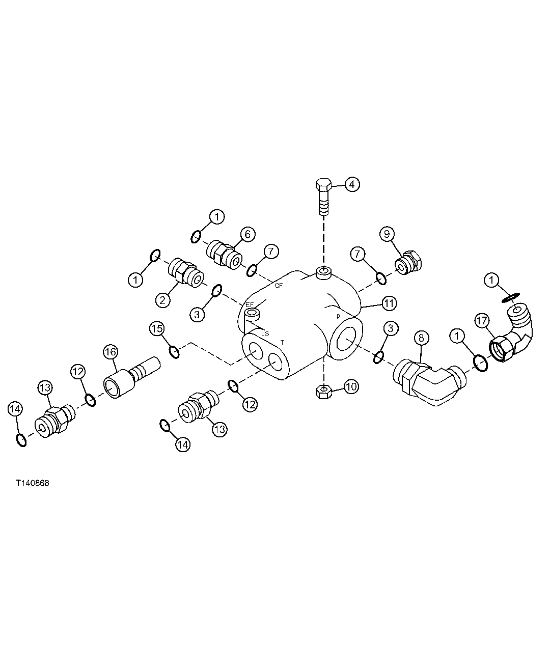 Steering Priority Valve (Torque Converter) (Grapple 580171-) (Cable 581093- )