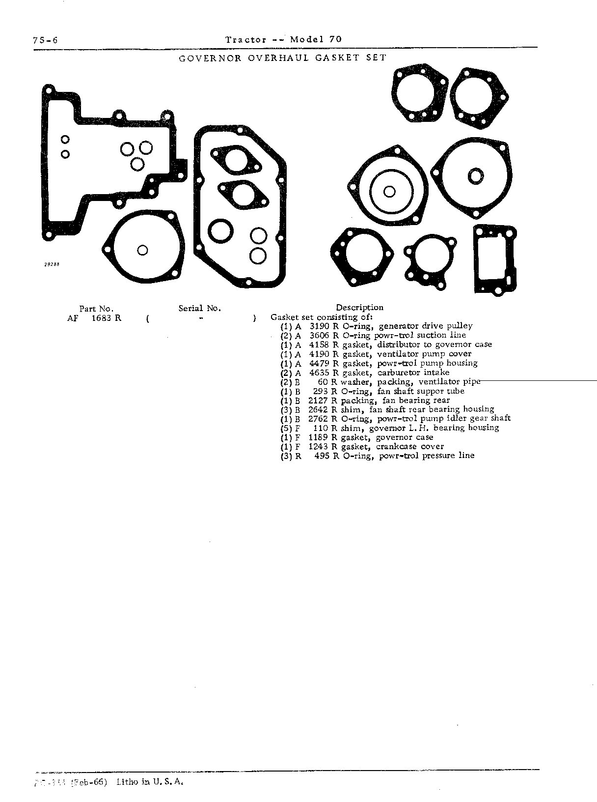 Section 75-Umbrella Holder, Decals and Gasket Sets (Continued)