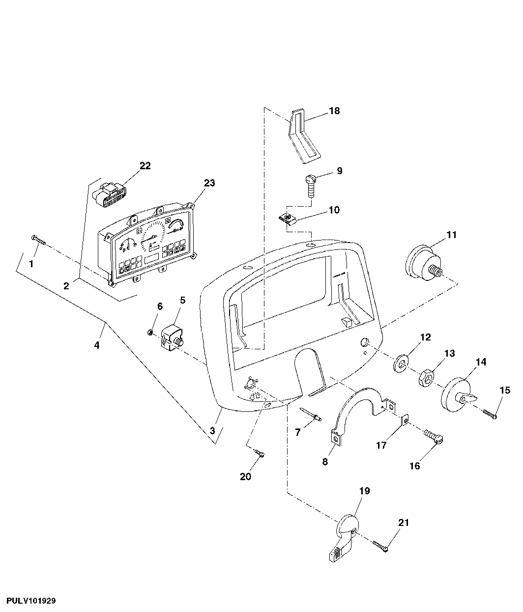 Instrument Panel (Straddle Mount) (PowrReverser™ Transmission) (420001 - )