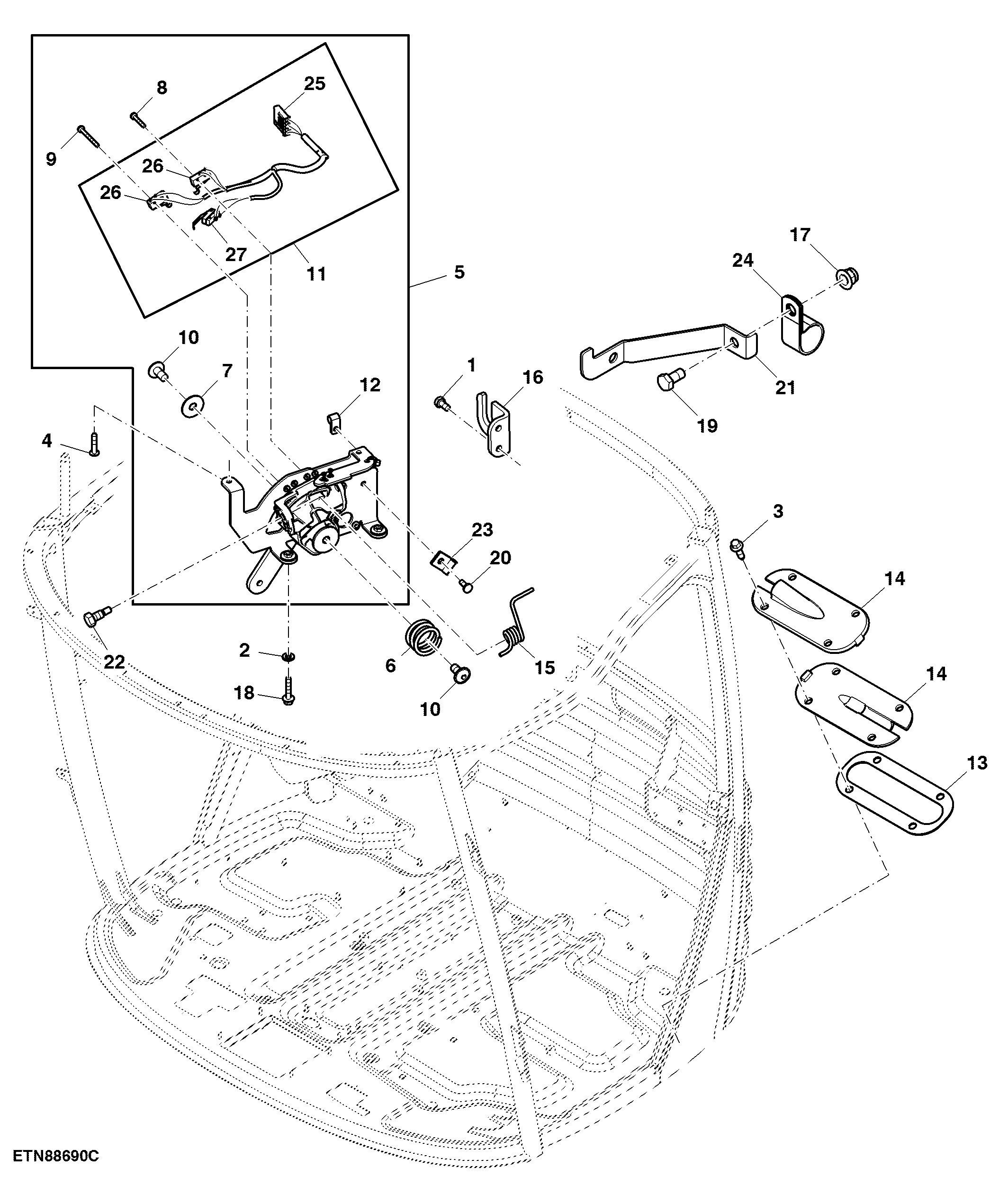 Multifunction Lever Mechanism Control W/ Sensor