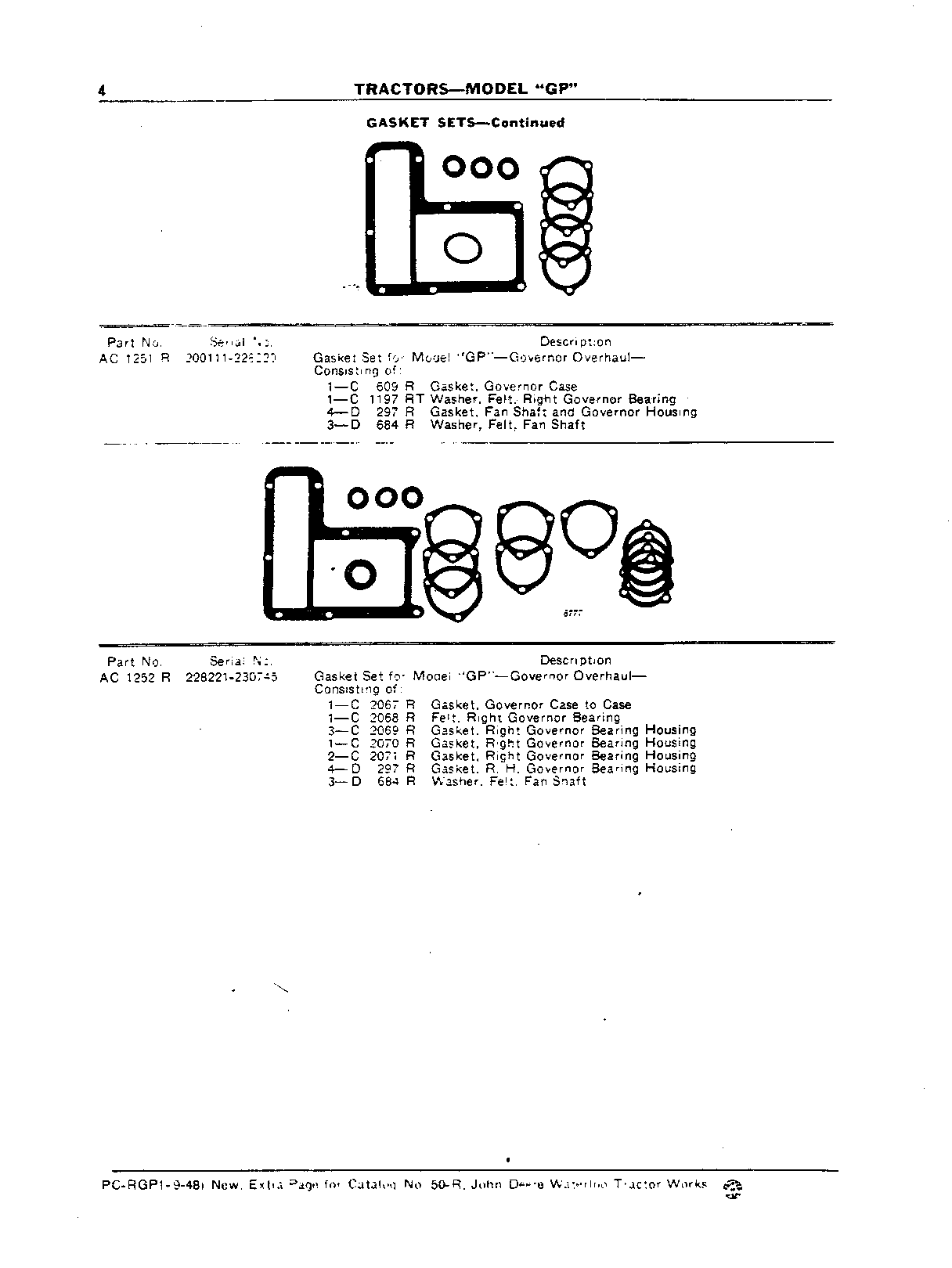 Gasket Sets (Continued)