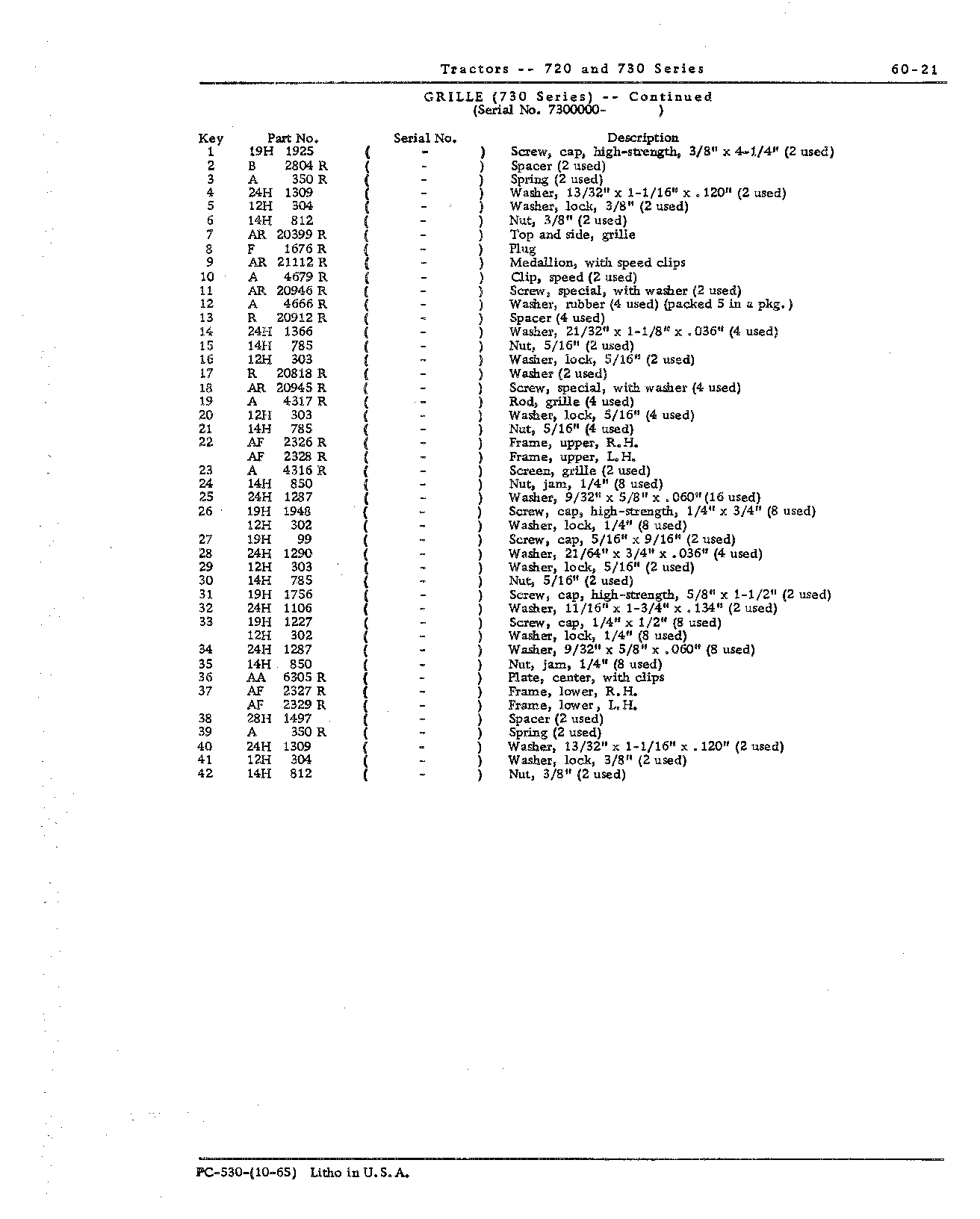 Grille (Continued)