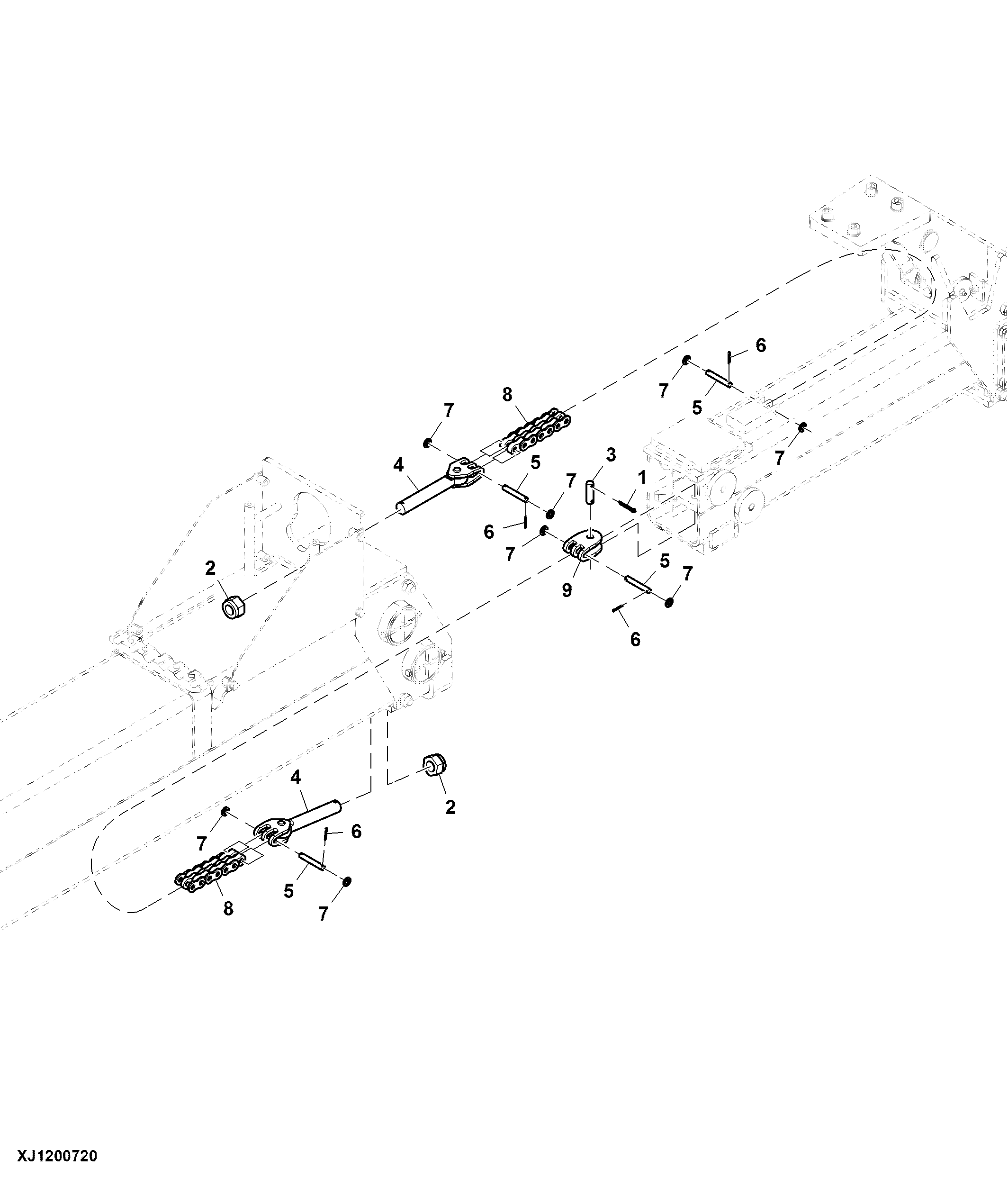 Chains, Extension Boom, CF710 / CF710S / CF710 IBC