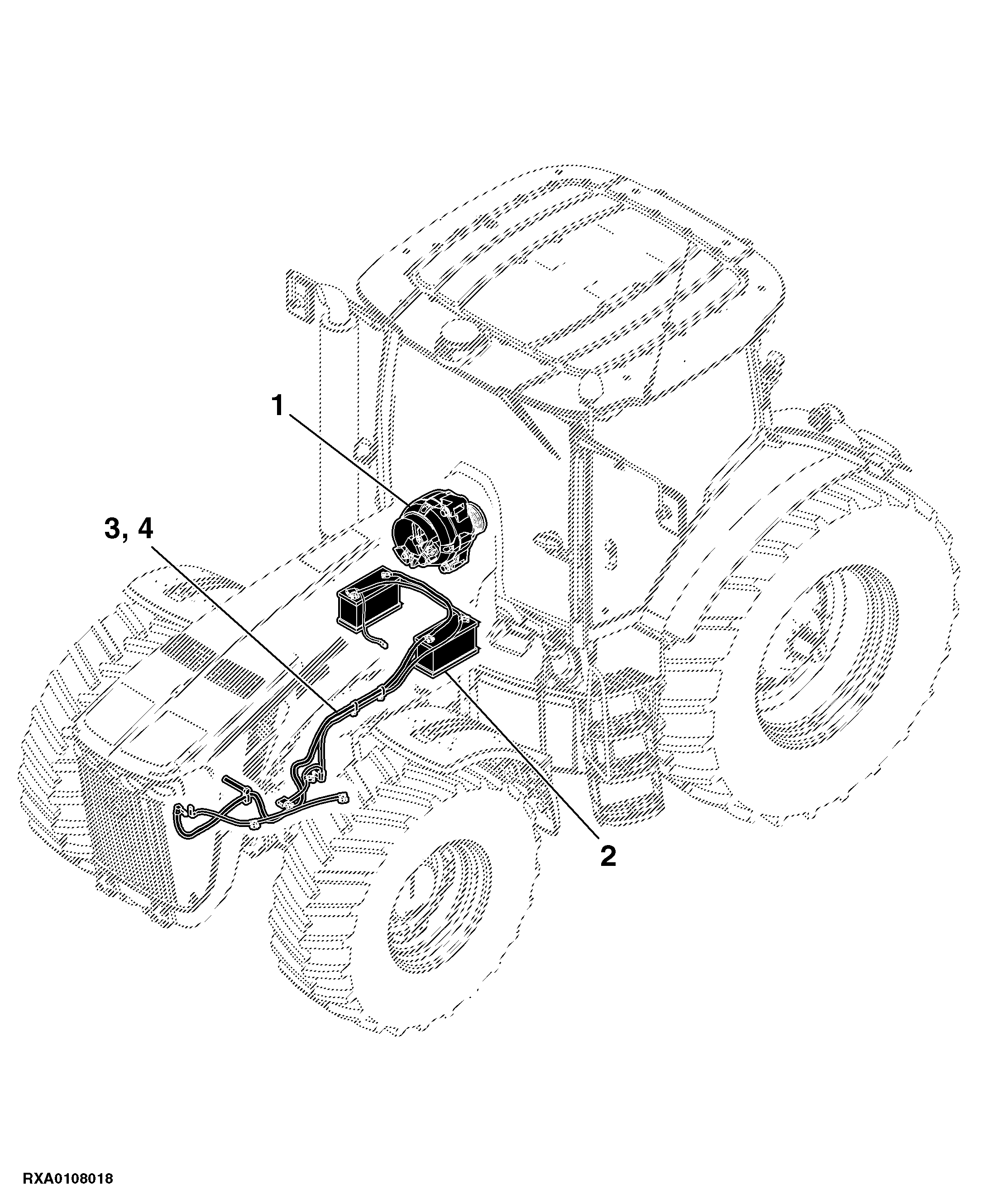 43 ALTERNATOR, BATTERY AND BATTERY CABLE (8295R_RUSSIAN)