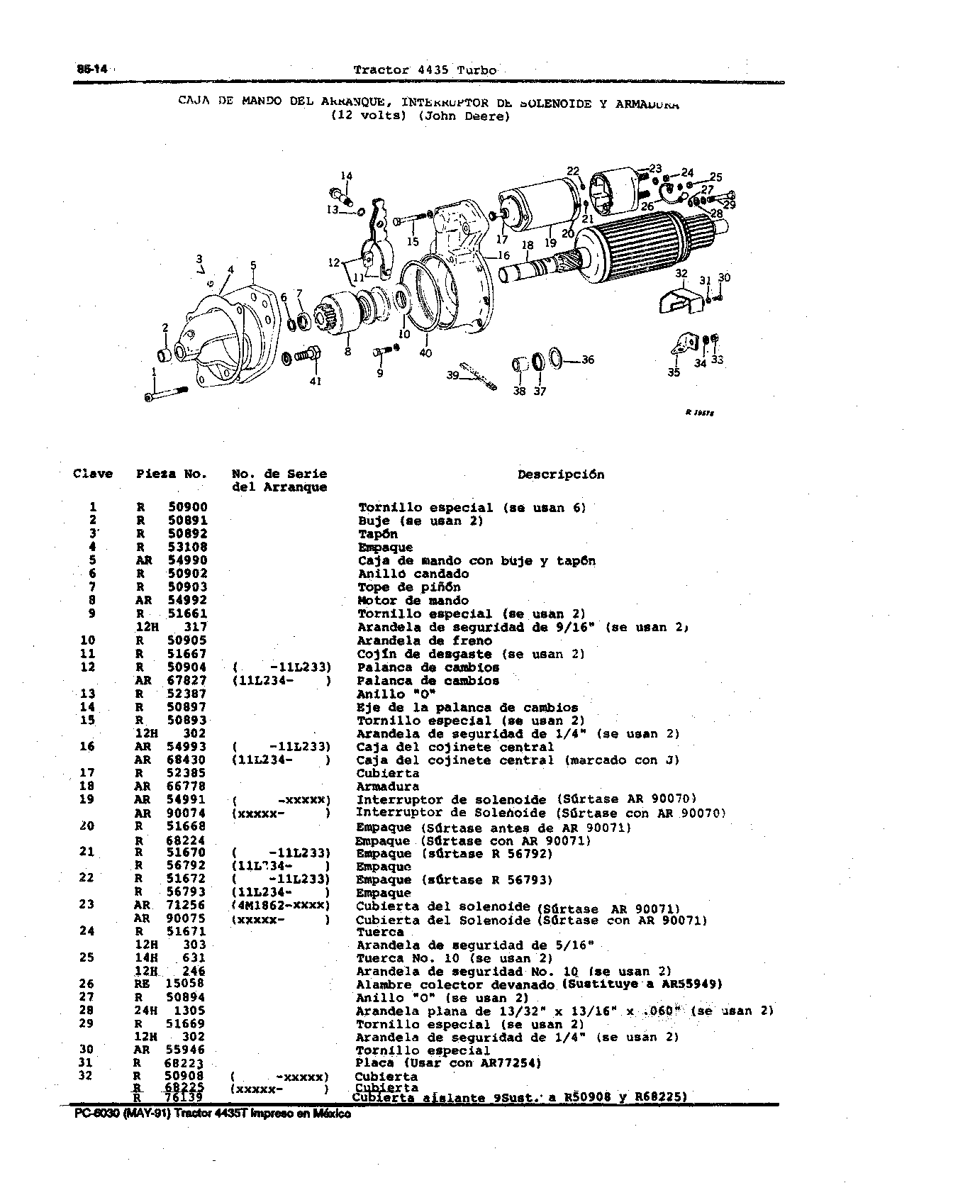 Interruptor de Solenoide del Arranque