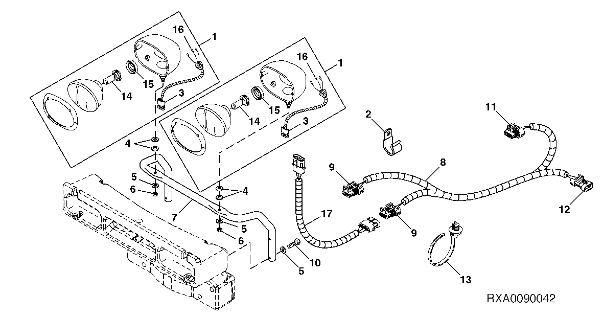 Headlights, RH Traffic, For Europe ( - 009999)