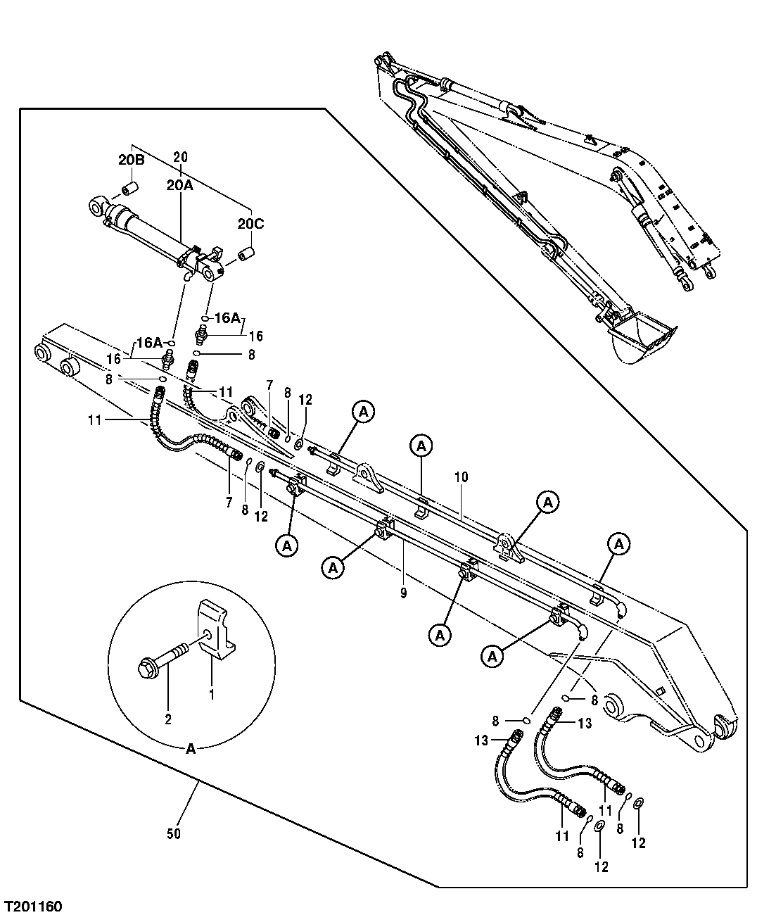 Super Long Front Arm Lines And Hoses (01NOV04- )