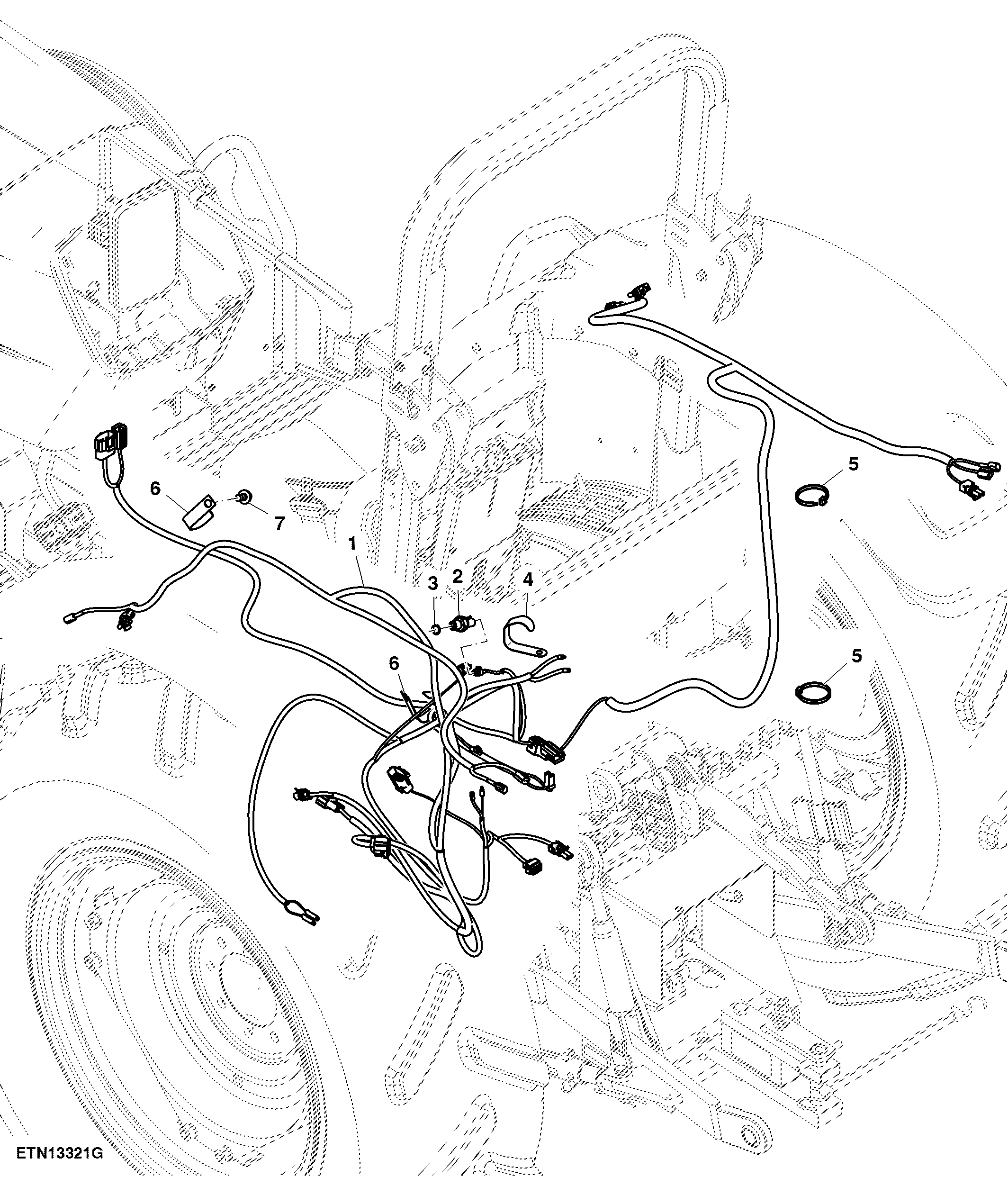 Rear Wiring Harness, SyncShuttle™, OOS ( - 018073)