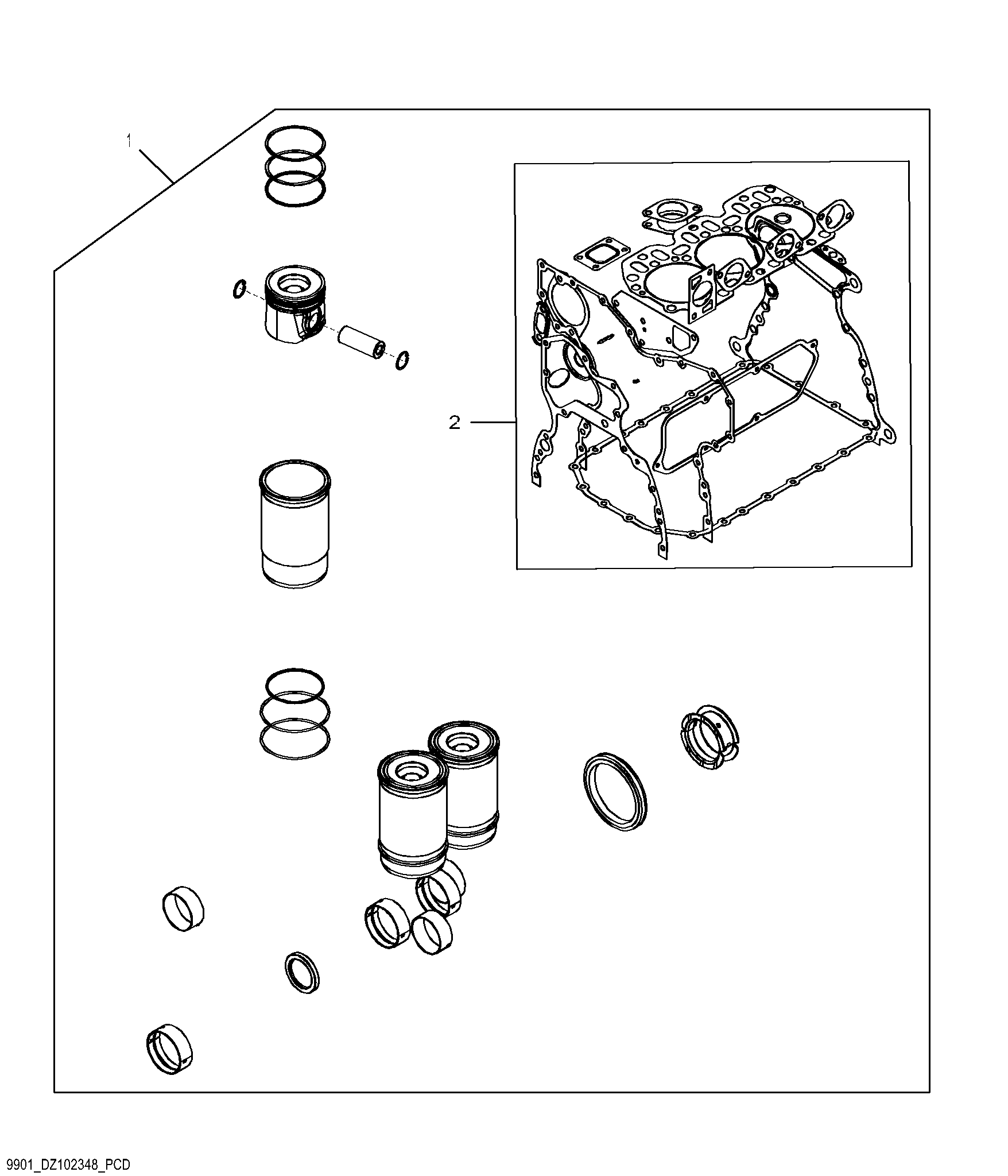 9901 Engine Overhaul Kit