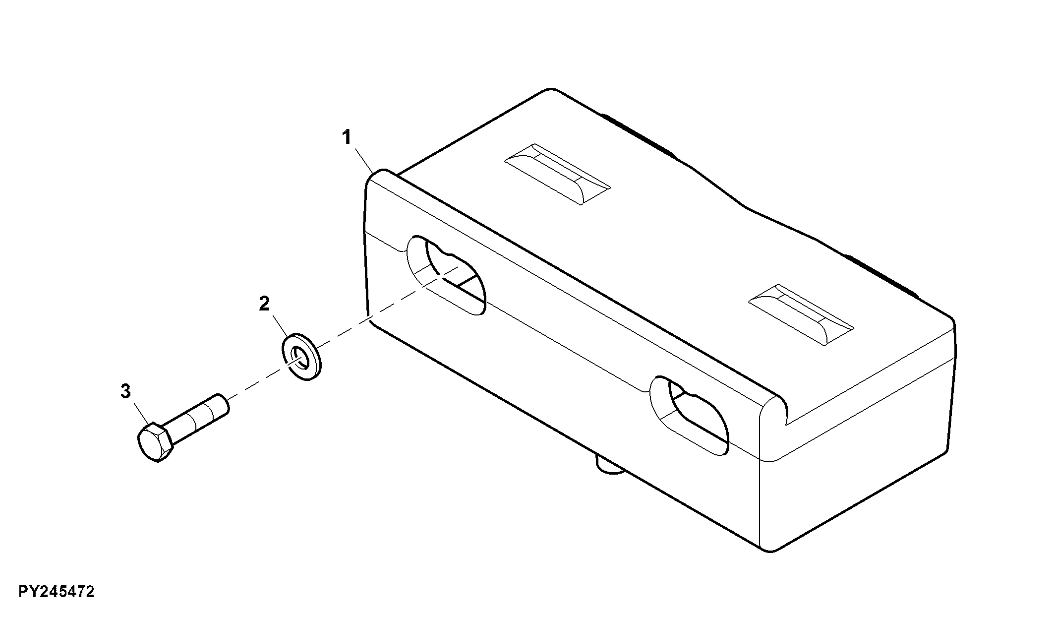Weight, Front Support - 100 lb., Attachment
