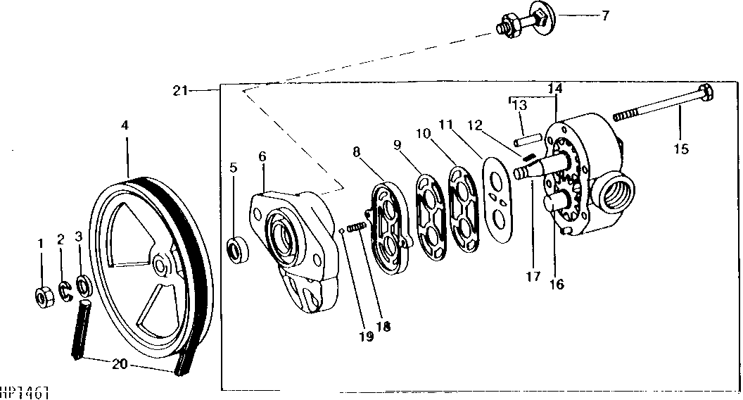 HYDROSTATIC DRIVE CHARGE PUMP (SUNDSTRAND AND EATON)