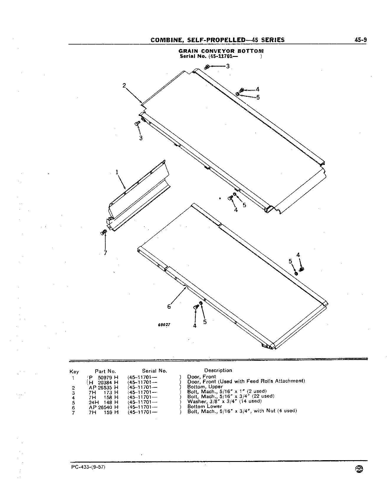 Bottom, Grain Conveyor