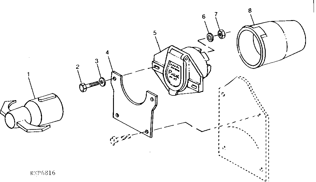 Seven-Terminal Electrical Outlet Socket (North American Version)