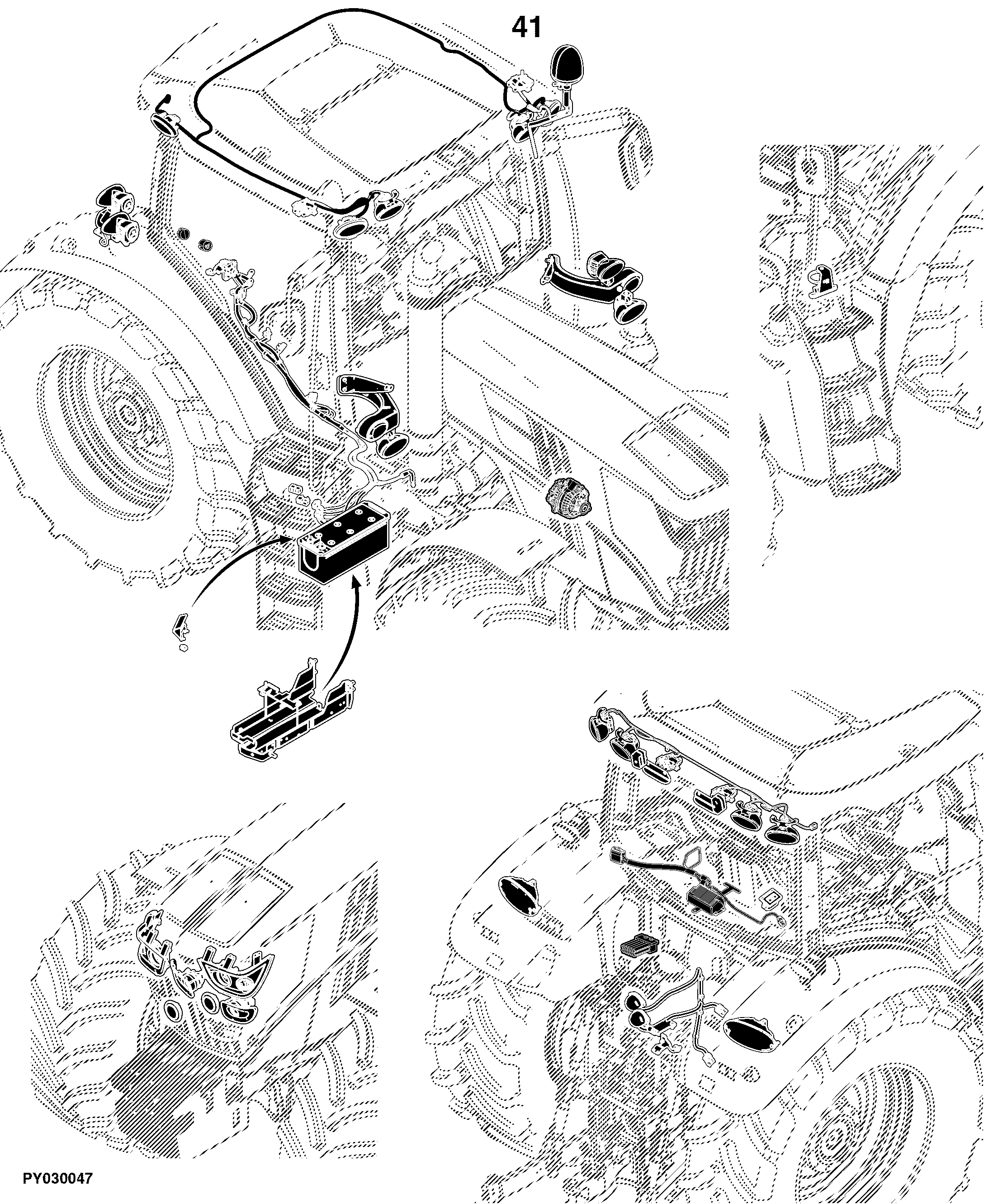 6170R Tractor (Europe Edition, Engine SN: 6068RXXXXXX)(Interim Tier 4)
