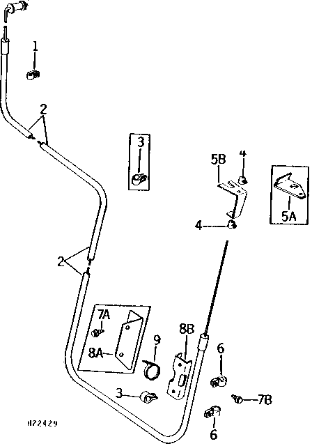 RELATIVE GROUND SPEED INDICATOR CABLE ( - 100000)