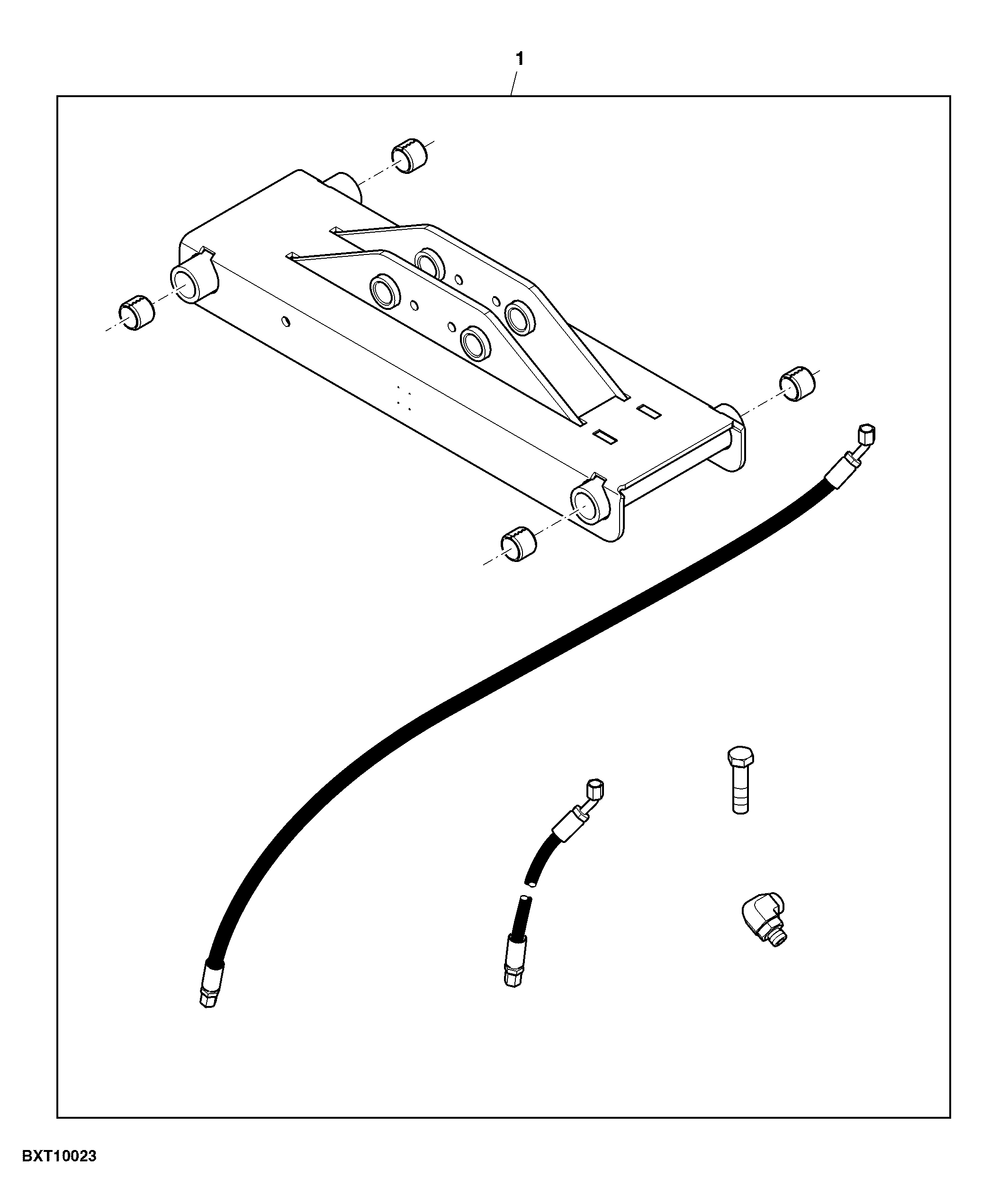Floating Crop Divider and Contour Base Cutter Height Control, Kit