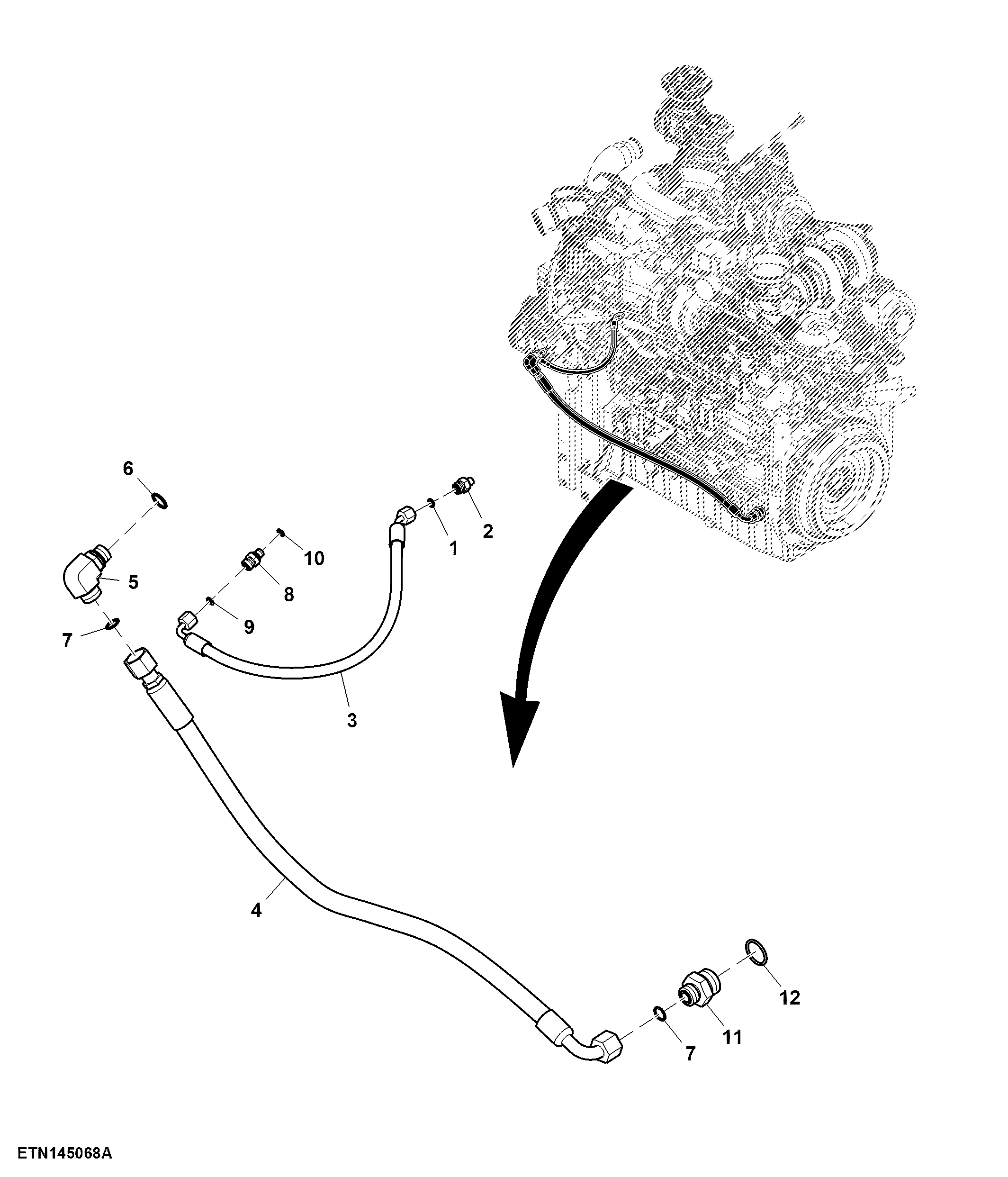 Air Compressor Lubrication Lines (110133 - )